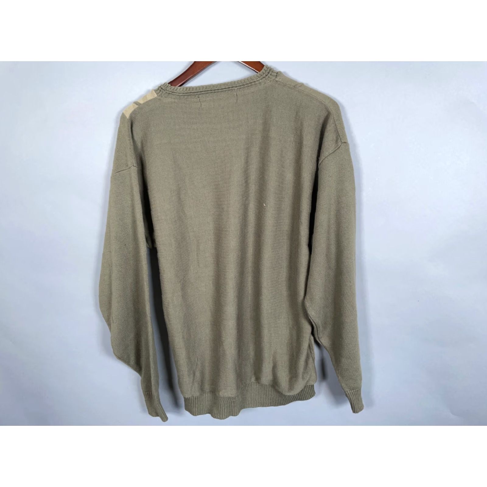 Vintage VINTAGE Protege Striped Sweater Adult Large Green White Knit Crew Neck Mens L Lightweight Christmas Casual 90s Retro Hipster Pullover Size US L / EU 52-54 / 3 - 2 Thumbnail