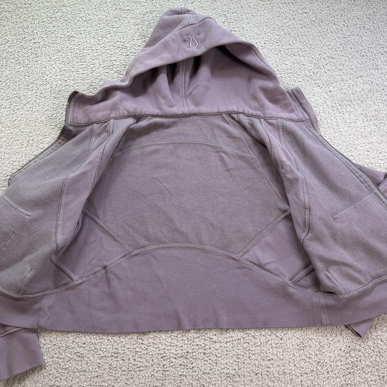 Lululemon Lululemon Scuba Half Zip Hoodie XS/S Purple Cropped Size S / US 4 / IT 40 - 5 Thumbnail