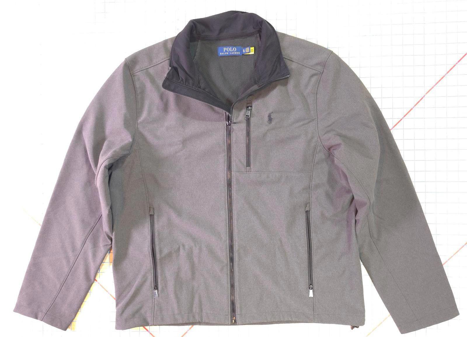 Polo Ralph Lauren Polo Ralph Lauren Mens Gray Softshell Jacket Full Zip XL NEW Size US XL / EU 56 / 4 - 1 Thumbnail