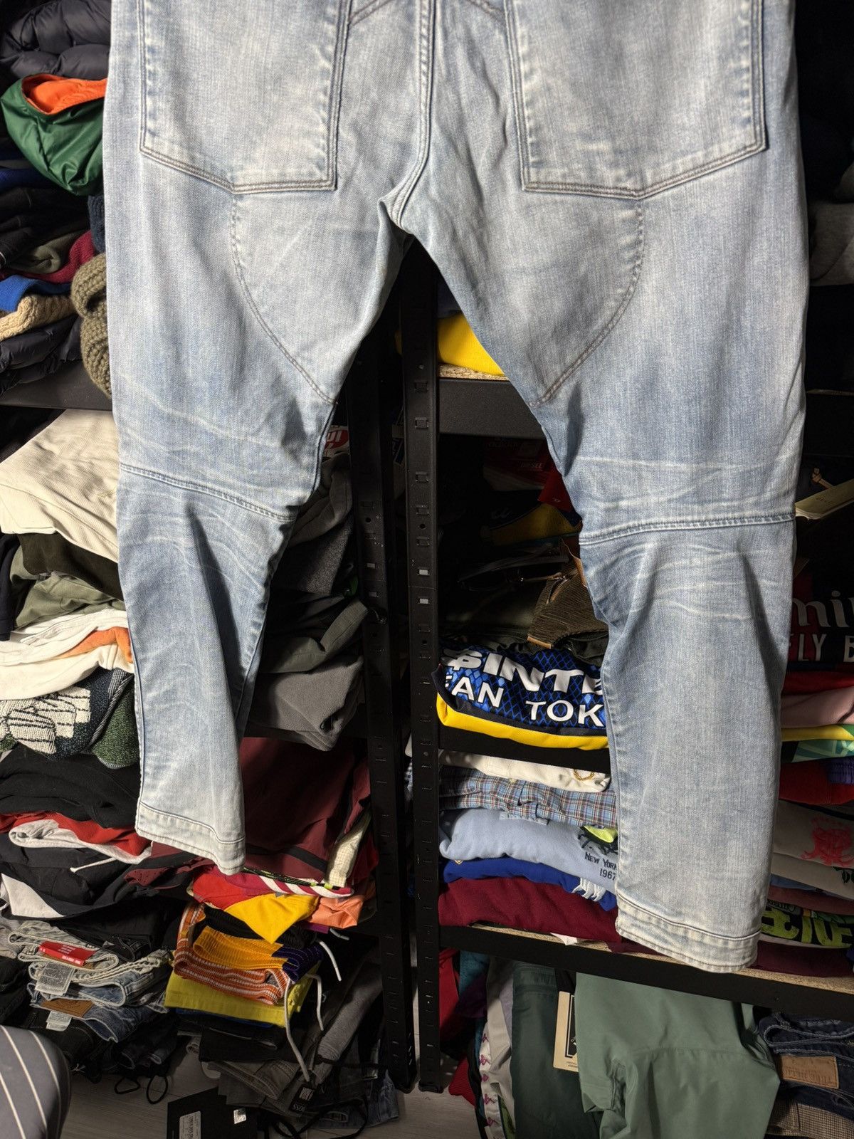 G-Star 🔥 G-Star RAW 5620 Elwood 3D Slim Biker Moto Jeans W35 L34 Size US 35 - 13 Thumbnail