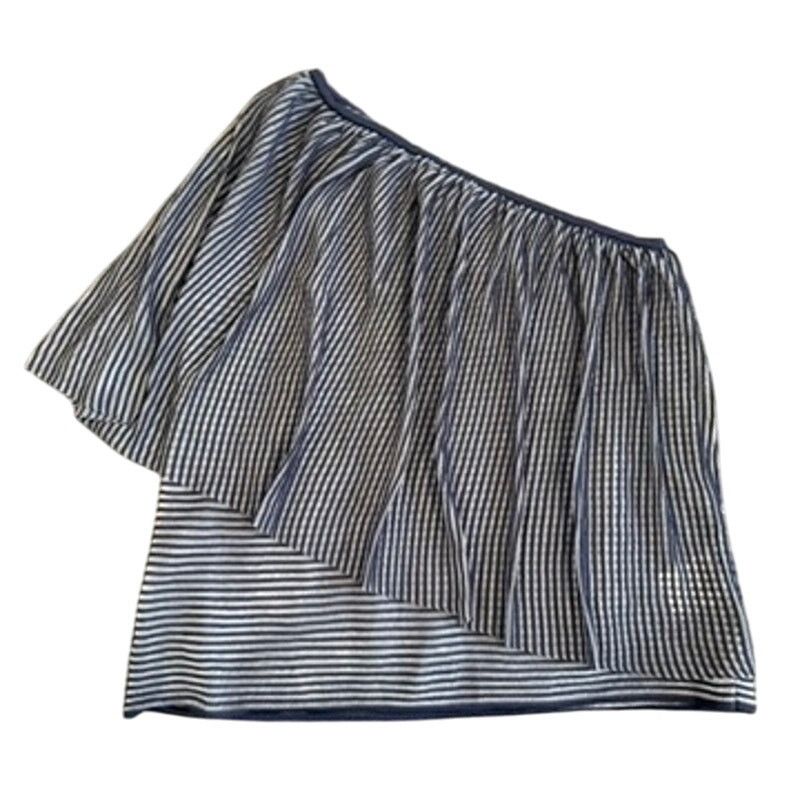 Club Monaco Club Monaco Striped One Shoulder Zuwema Sweater Chandails Size L / US 10 / IT 46 - 3 Thumbnail
