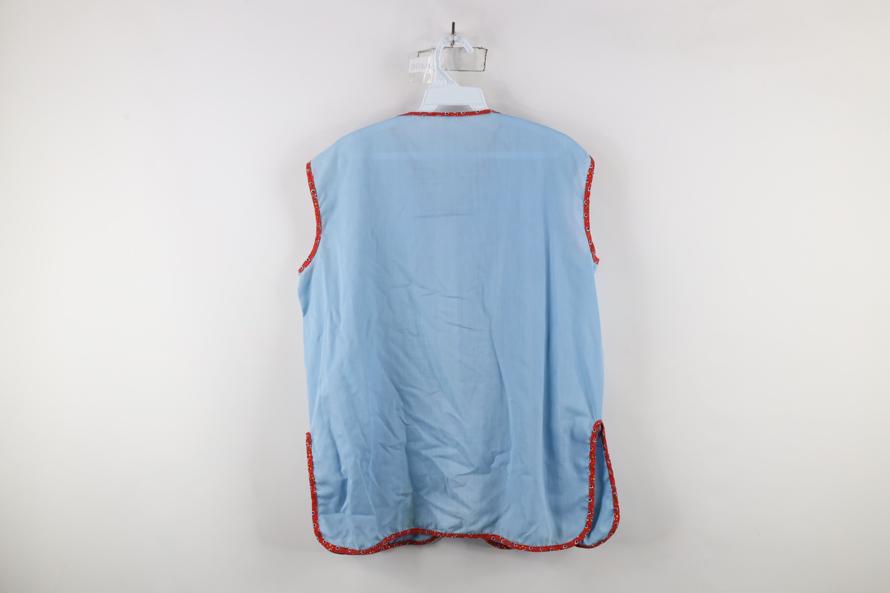 Vintage Vintage 70s Streetwear Heart Flower Trim Full Zip Vest USA Size L / US 10 / IT 46 - 12 Thumbnail