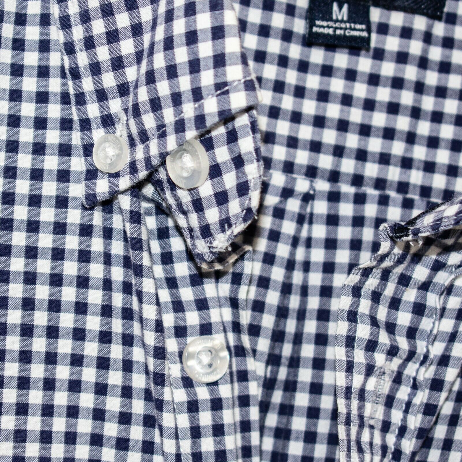 johnnie-O Johnnie-O Button Down Shirt Blue Gingham Check Cotton Size US M / EU 48-50 / 2 - 5 Thumbnail