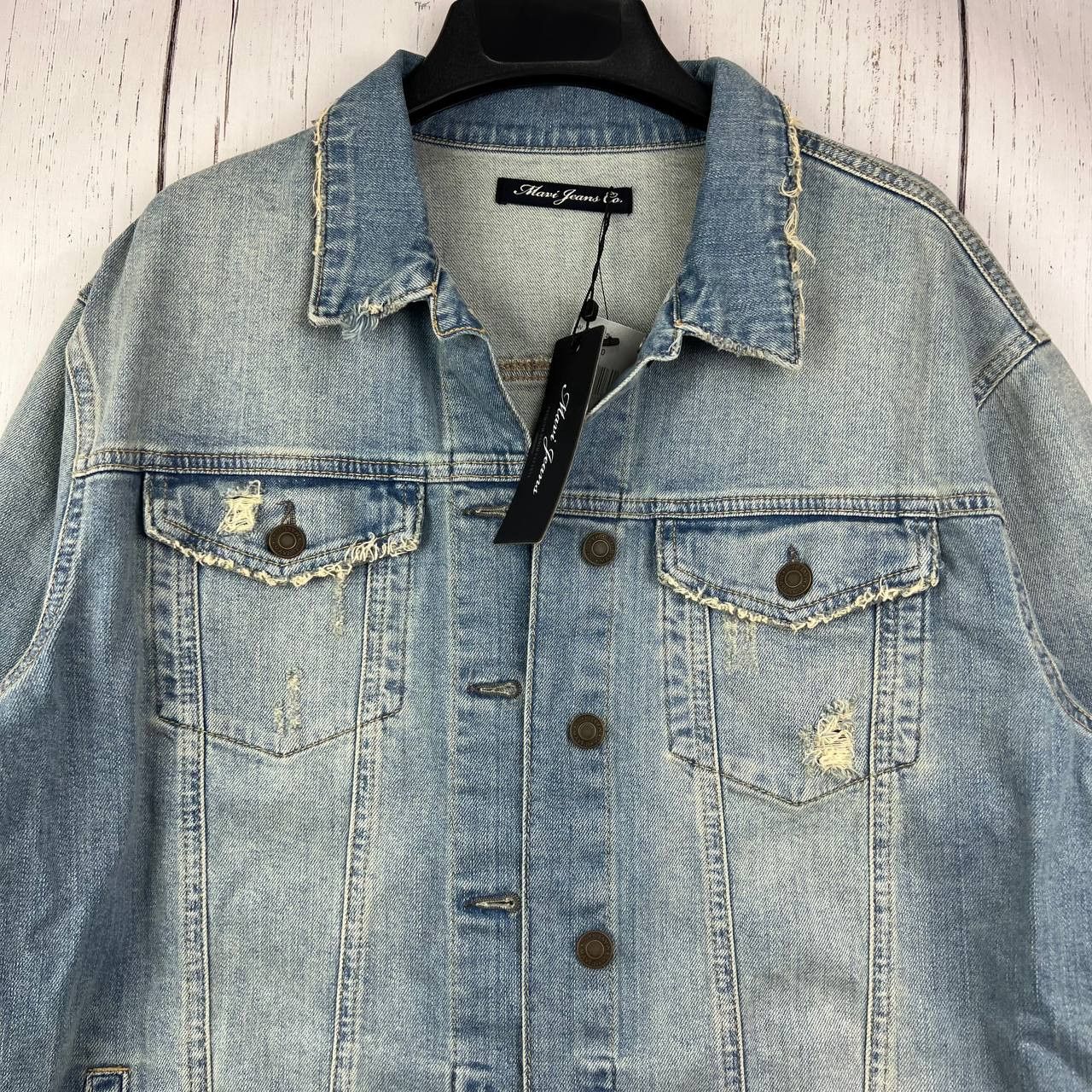Mavi Mavi Medium Stretchable Oversized Distressed Denim Jacket Size M / US 6-8 / IT 42-44 - 3 Thumbnail