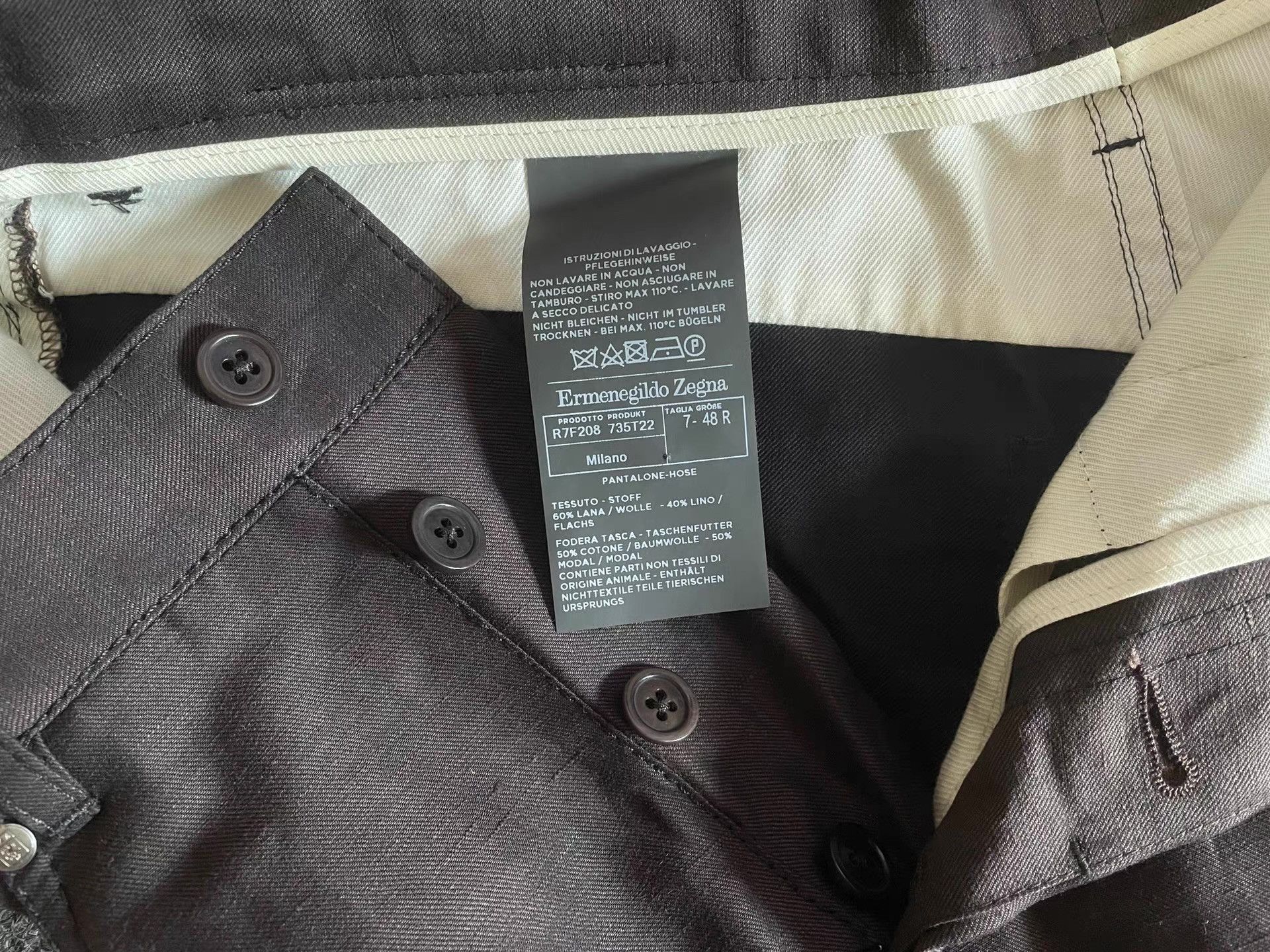Ermenegildo Zegna Ermenegildo Zegna mainline trousers, Size US 32 / EU 48 - 6 Thumbnail