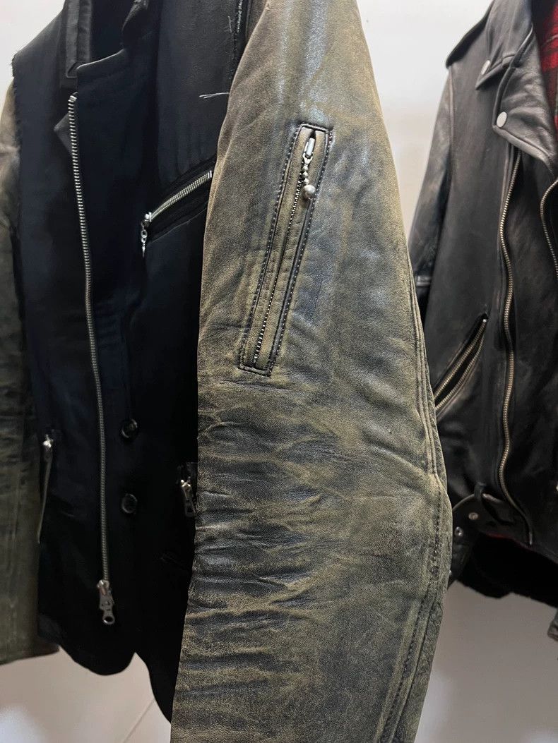 Undercover Undercover Patchwork leather sleeve jacket 2505-Nextarrow Size US L / EU 52-54 / 3 - 6 Thumbnail