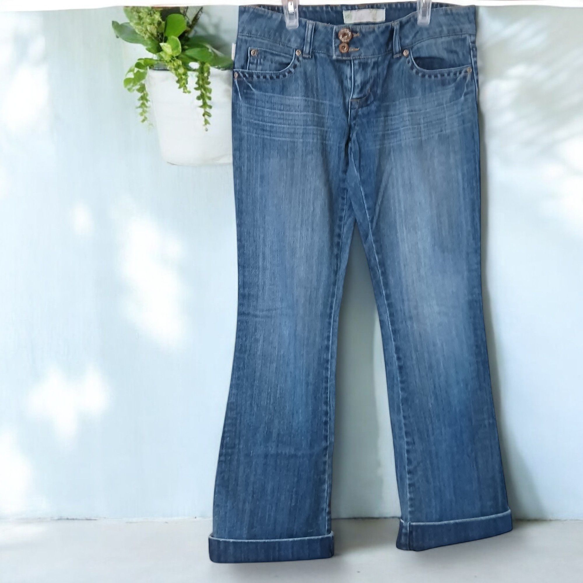 Vintage Vintage TYTE Jeans Size 7 Y2K Low Rise Embellished Size 30" / US 8 / IT 44 - 2 Thumbnail