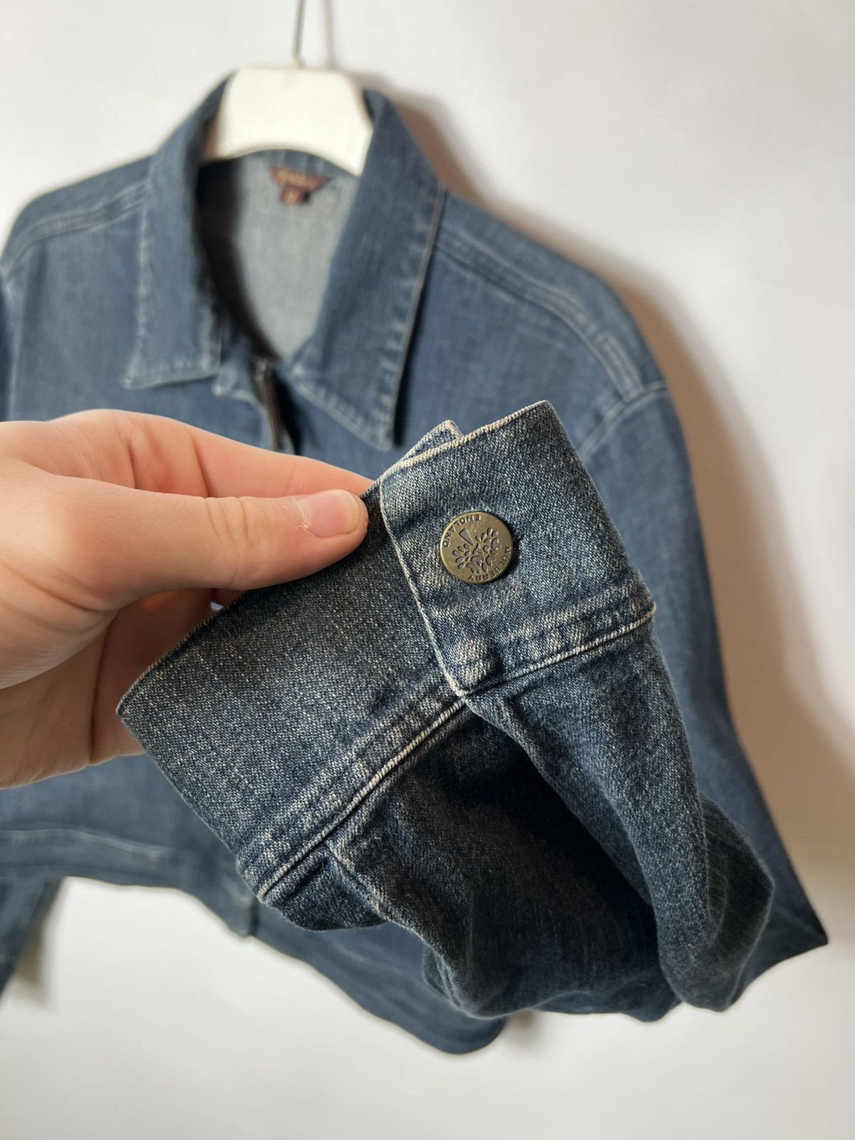 Mulberry Vintage luxury 90s y2k Mulberry Denim Jacket Size UK 12 Size M / US 6-8 / IT 42-44 - 5 Thumbnail