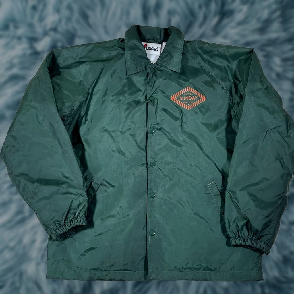 Coach VINTAGE Cardinal Jacket Sundays Skate shop Buffalo Ny Size M Men Nylon Green Windbreaker Jacket Size US M / EU 48-50 / 2 - 1 Thumbnail