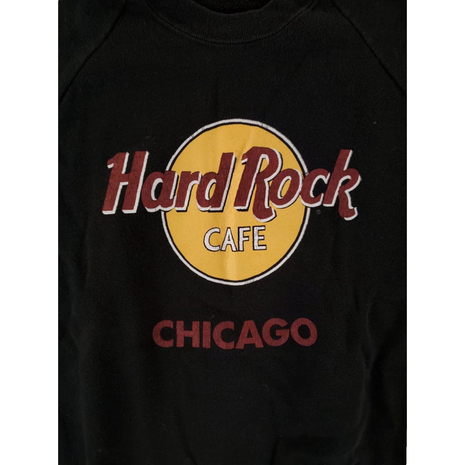 Hard Rock Cafe VINTAGE Hard Rock Cafe Sweatshirt Long Sleeve Black XL Mens Crew Pullover Anvil Made USA 80s Size US XL / EU 56 / 4 - 2 Thumbnail