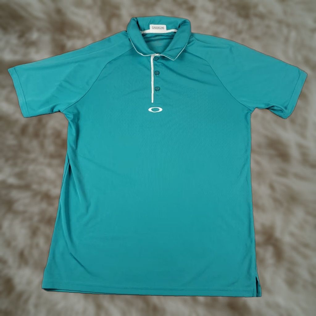 Oakley Oakley Polo Shirt Mens Large Blue Golf Casual Short Sleeve Adult Polo Shirt Men L Blue Golf Casual Short Sleeve Size US L / EU 52-54 / 3 - 1 Thumbnail