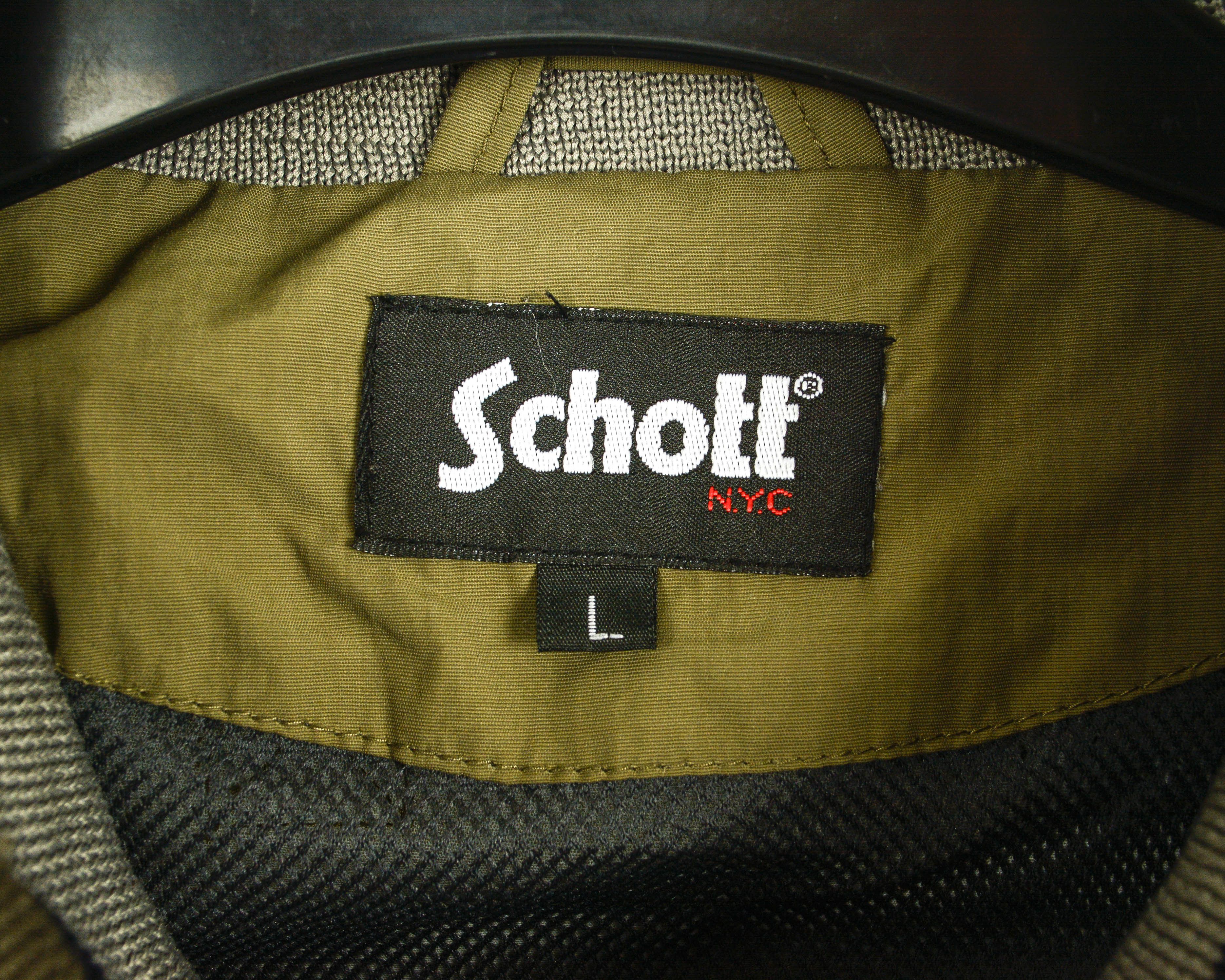 Schott Jacket Women L Coat Outerwear Windbreaker Khaki Waterproof Size L / US 10 / IT 46 - 3 Thumbnail