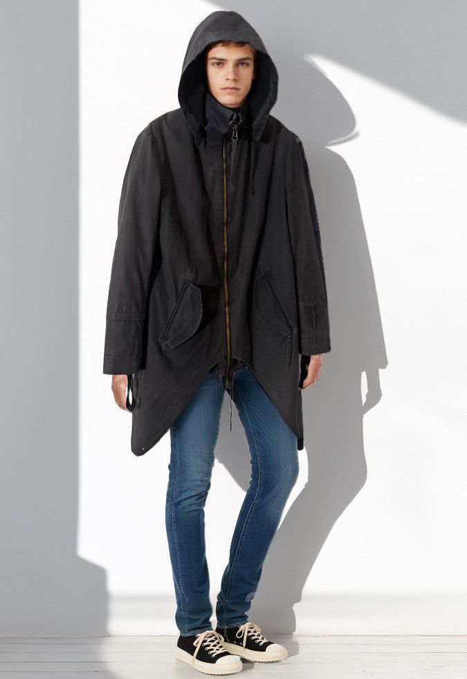 Helmut Lang Rare Asymmetric "Swallowtail" Hooded Parka Size US M / EU 48-50 / 2 - 25 Thumbnail