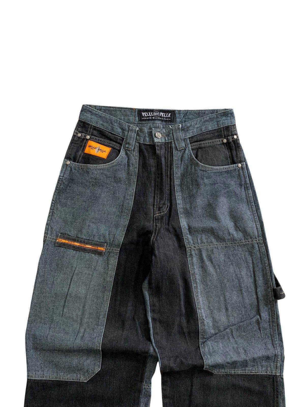 Pelle Pelle Last📦Vintage Pelle Pelle Y2k Double Knee Carpenter Denim Size US 30 / EU 46 - 3 Thumbnail