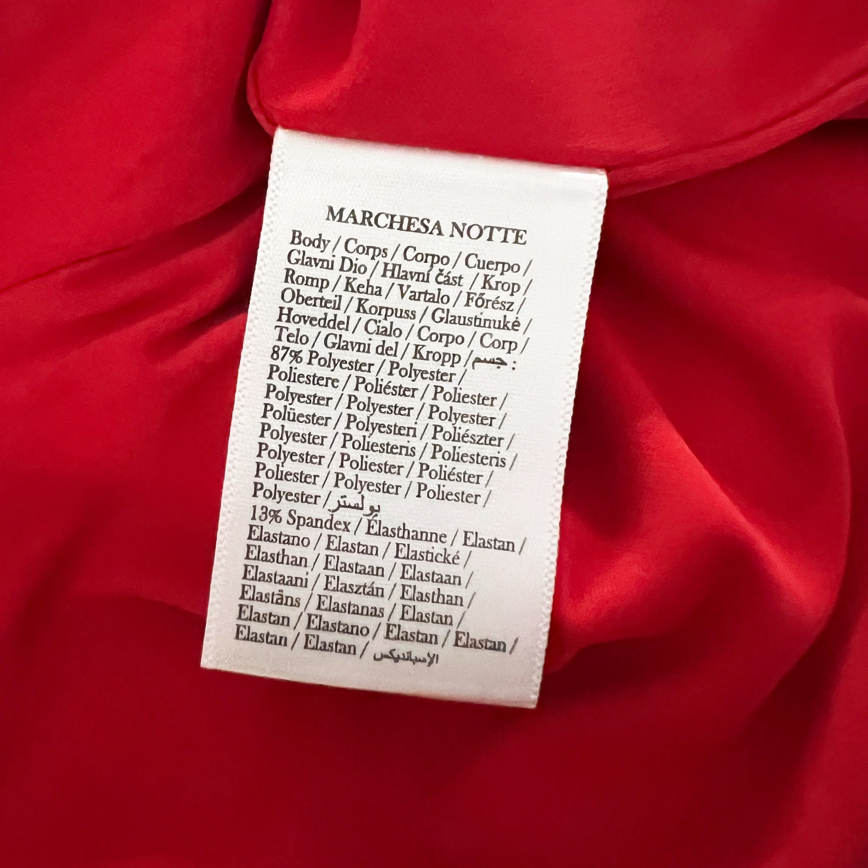 Marchesa NEW Marchesa Notte Draped Bodice Crepe Size XS / US 0-2 / IT 36-38 - 3 Thumbnail