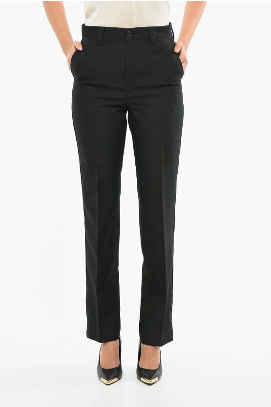 DEPARTMENT5 og1mm0624 Solid Chinos Pants in Black Size 38" / US 16 / IT 52 - 1 Thumbnail