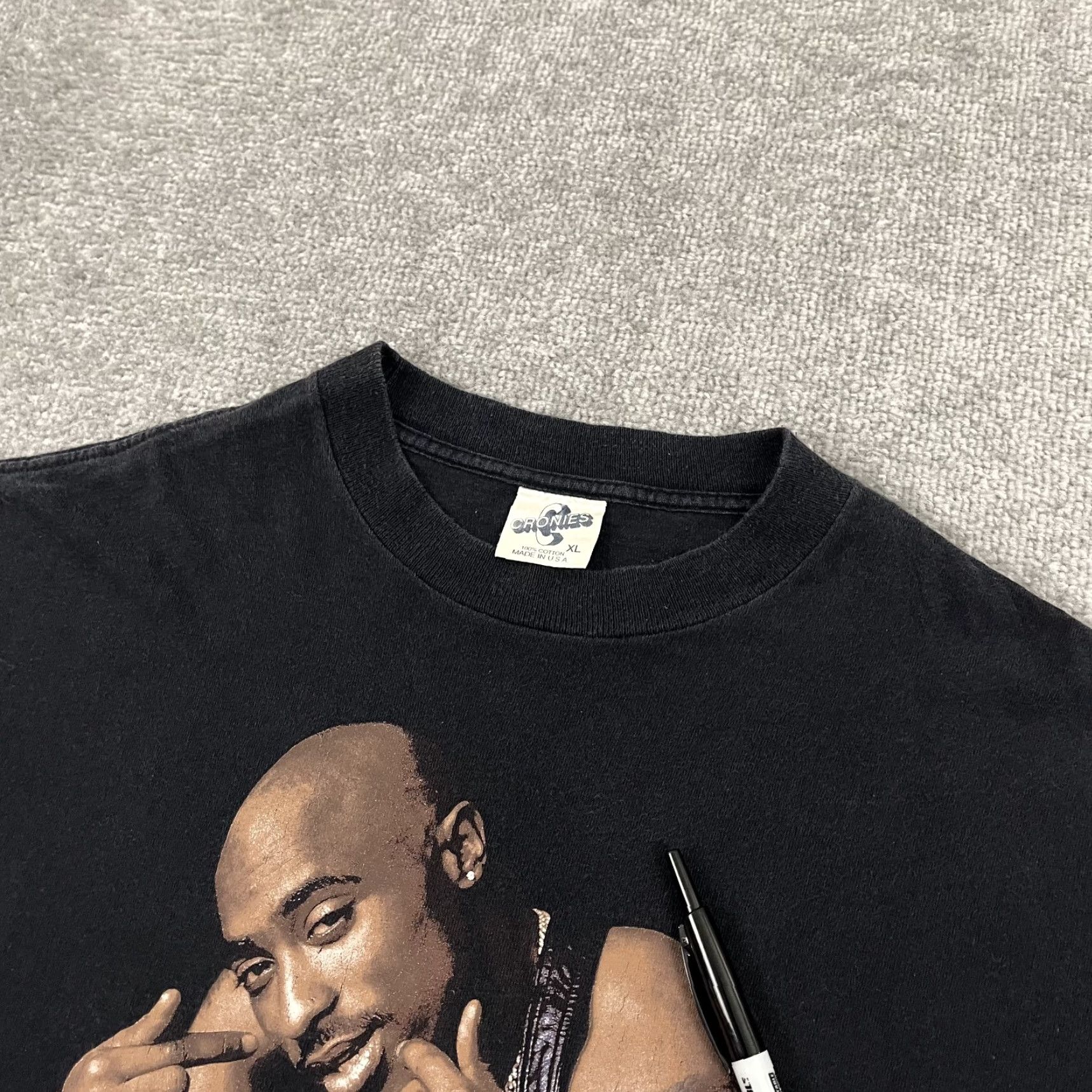 Vintage VTG 90s Tupac All Eyes On Me Promo Shirt Mens XL Black Cronies Graphic Rap Tee Size US XL / EU 56 / 4 - 7 Thumbnail