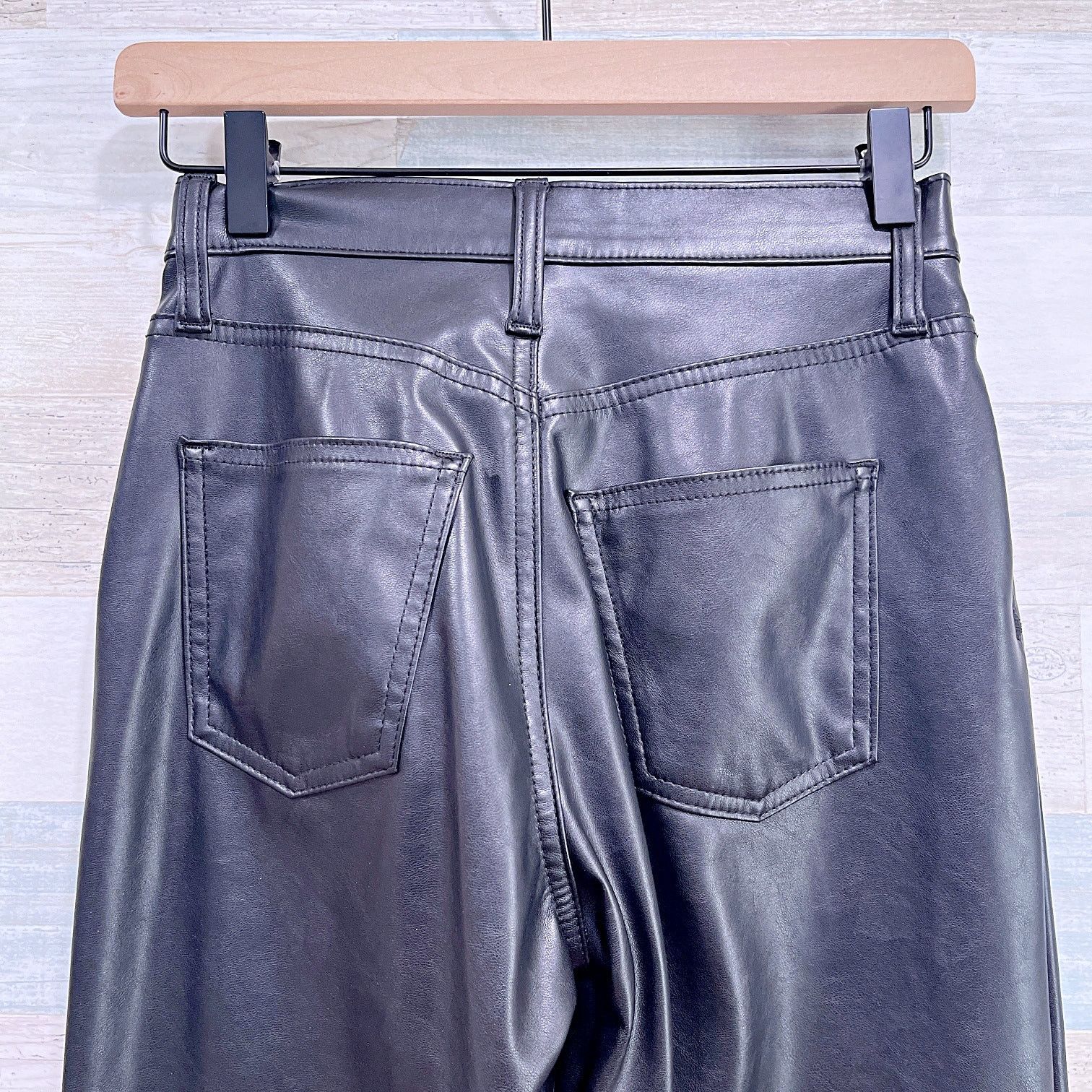 Target Basics Universal Threads High Rise Faux Leather Jeans Womens 00 Size 24" / US 00 / IT 34 - 5 Thumbnail