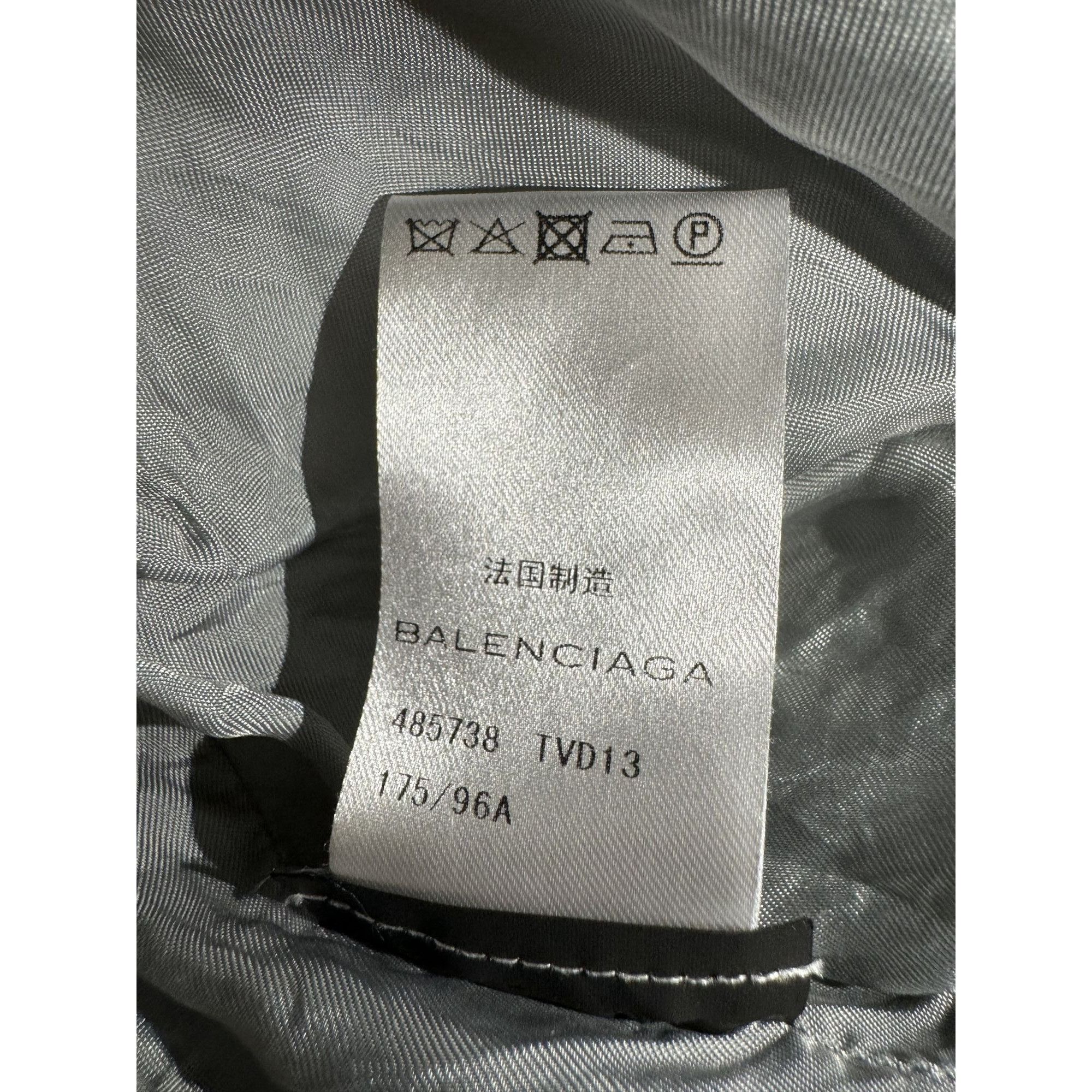 Balenciaga Balenciaga Gray Puffer Jacket With Chain Zipper Pull Polyest Size XL / US 12-14 / IT 48-50 - 9 Thumbnail