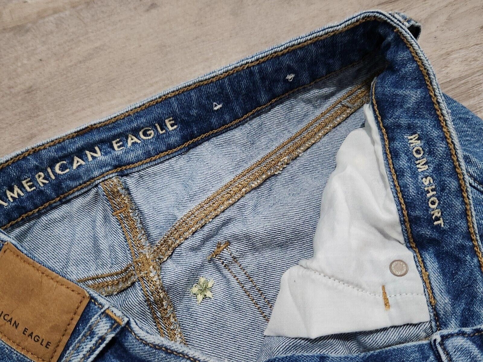 Designer American Eagle Mom Shorts Size 8 Floral Embroidered boho Size 30" / US 8 / IT 44 - 3 Thumbnail