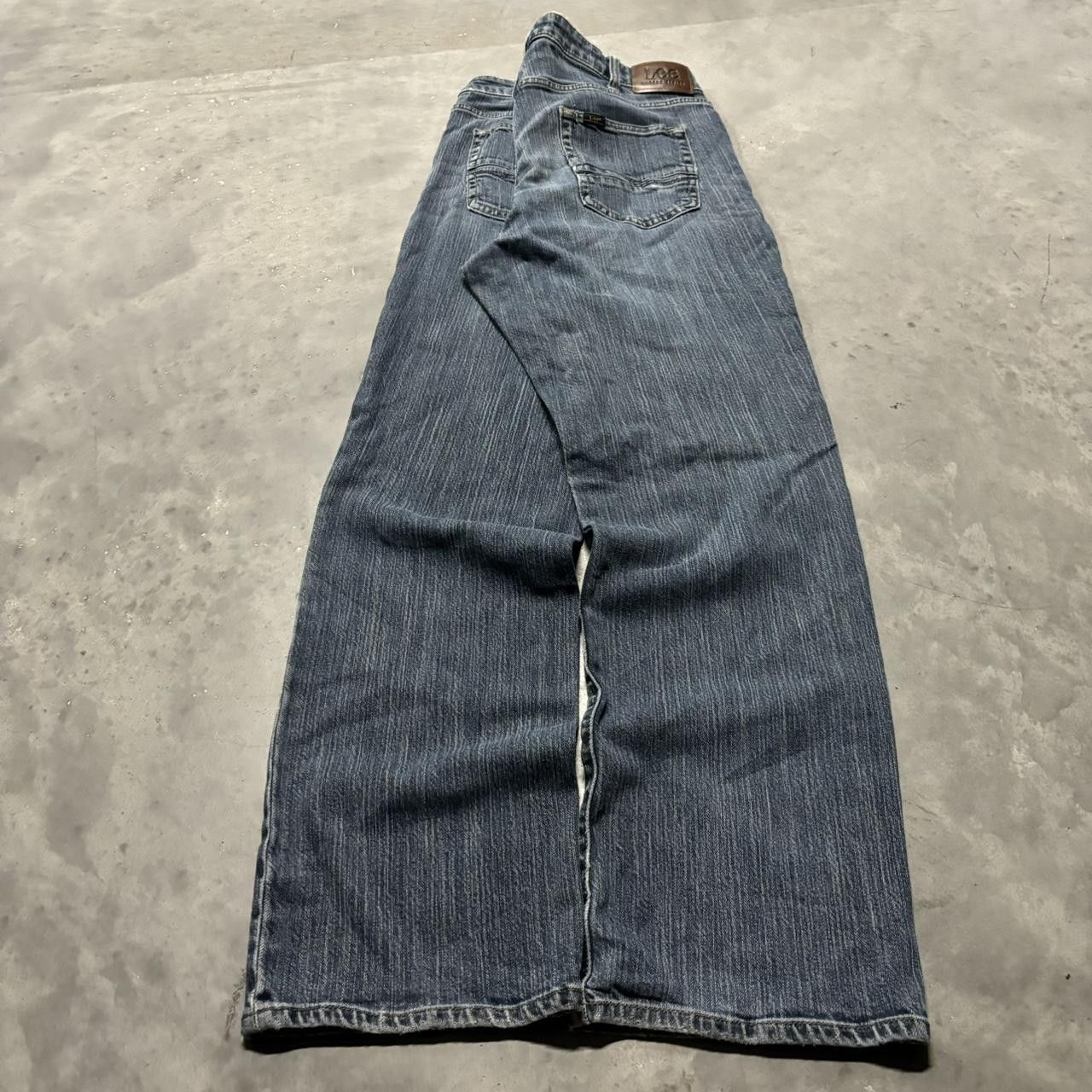 Japanese Brand × Vintage Crazy Vintage Y2K/2000s Grunge Dark Wash Denim Jeans! Size US 34 / EU 50 - 4 Thumbnail