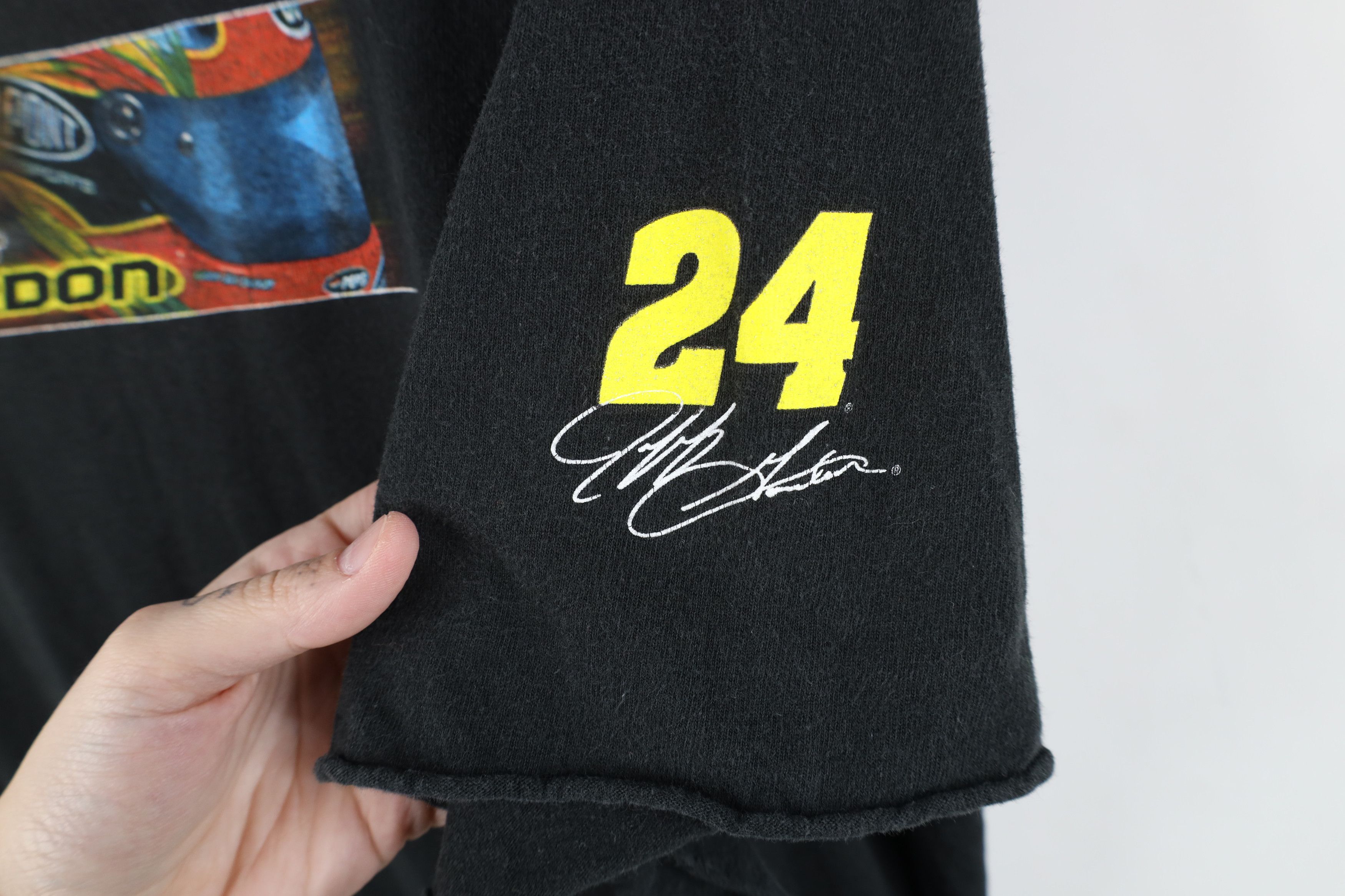NASCAR × Vintage Vintage Y2K 2003 Nascar Jeff Gordon Racing T-Shirt Black Size US XXL / EU 58 / 5 - 4 Thumbnail