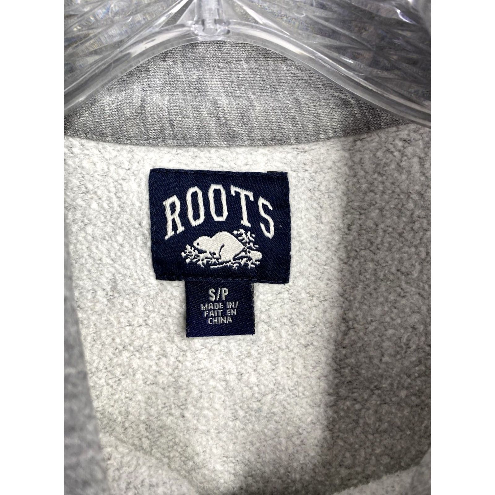 Roots Roots Sweatshirt Mens S Gray Collar Quarter Zip Pullover Logo Embroidered Size US S / EU 44-46 / 1 - 4 Thumbnail