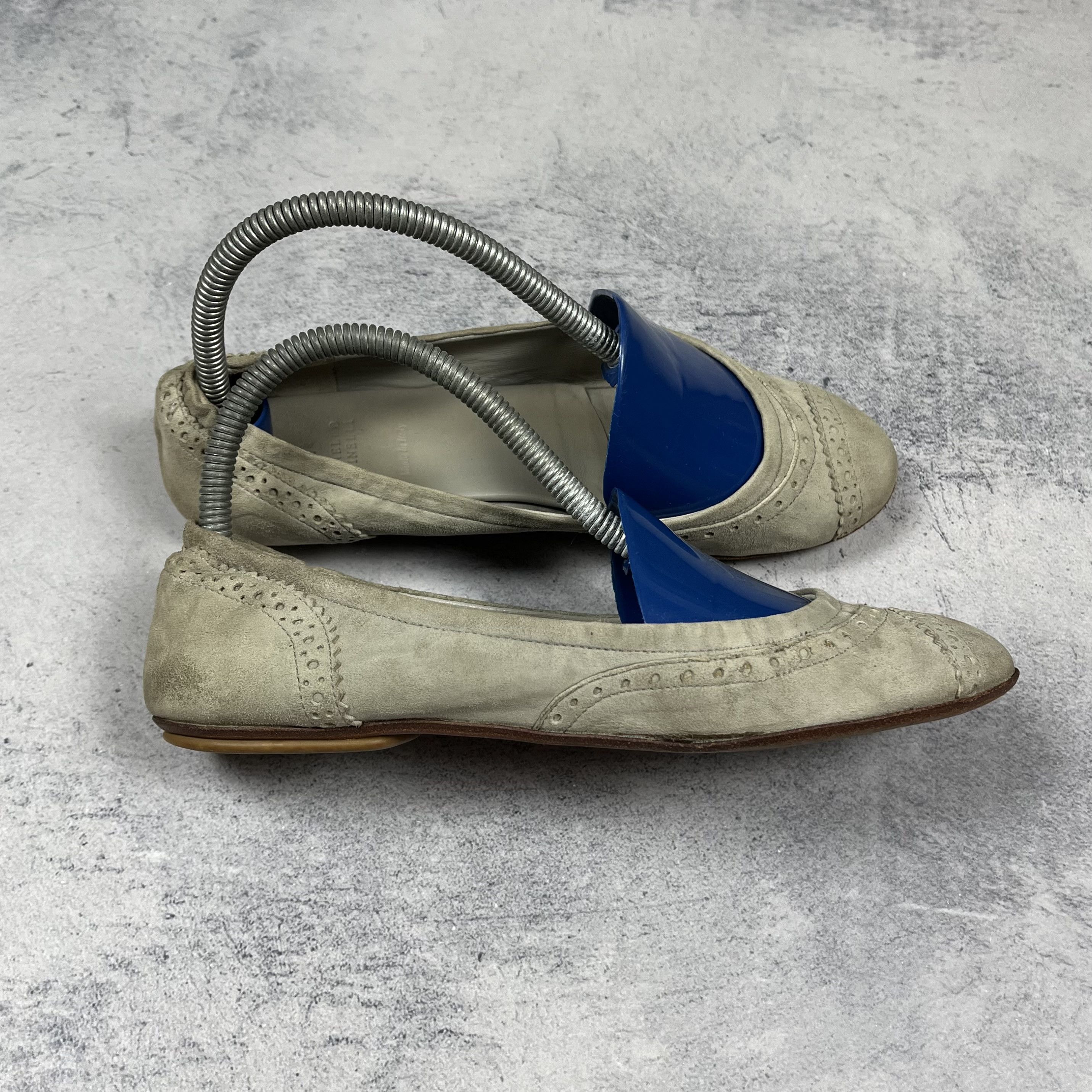 Brunello Cucinelli Ladies Brunello Cucinelli Monili Toe Suede Ballet Flats Size US 6.5 / IT 36.5 - 2 Thumbnail