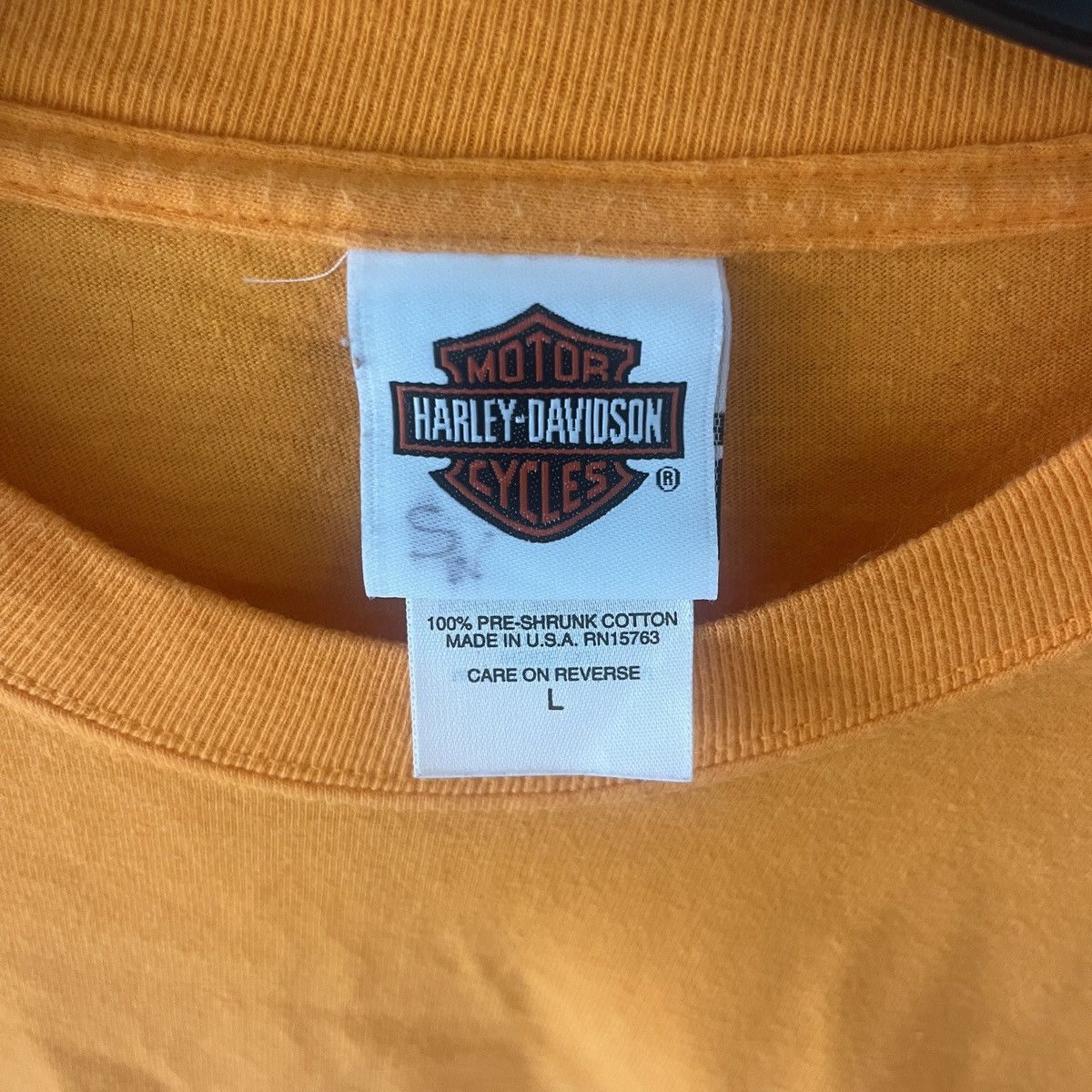 Harley Davidson 2006 Orange Eagle West Virginia T Shirt size large Size US L / EU 52-54 / 3 - 3 Thumbnail