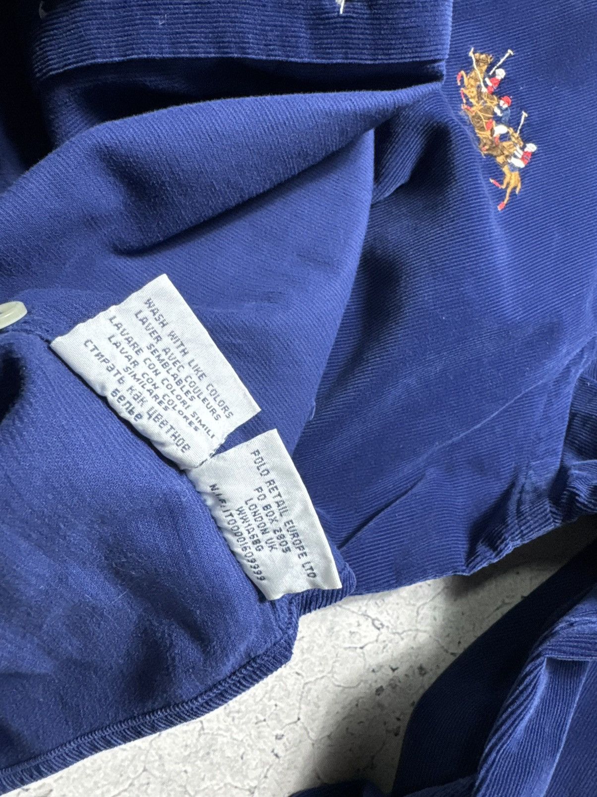 Polo Ralph Lauren Polo Ralph Lauren Velvet Corduroy Button Up Big Pony Shirt Size US M / EU 48-50 / 2 - 8 Thumbnail