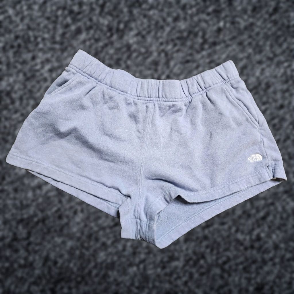 The North Face The North Face Women's XL Periwinkle Blue Cotton Sweatshorts Pull On with Pockets Size 40" / US 18 - 1 Thumbnail