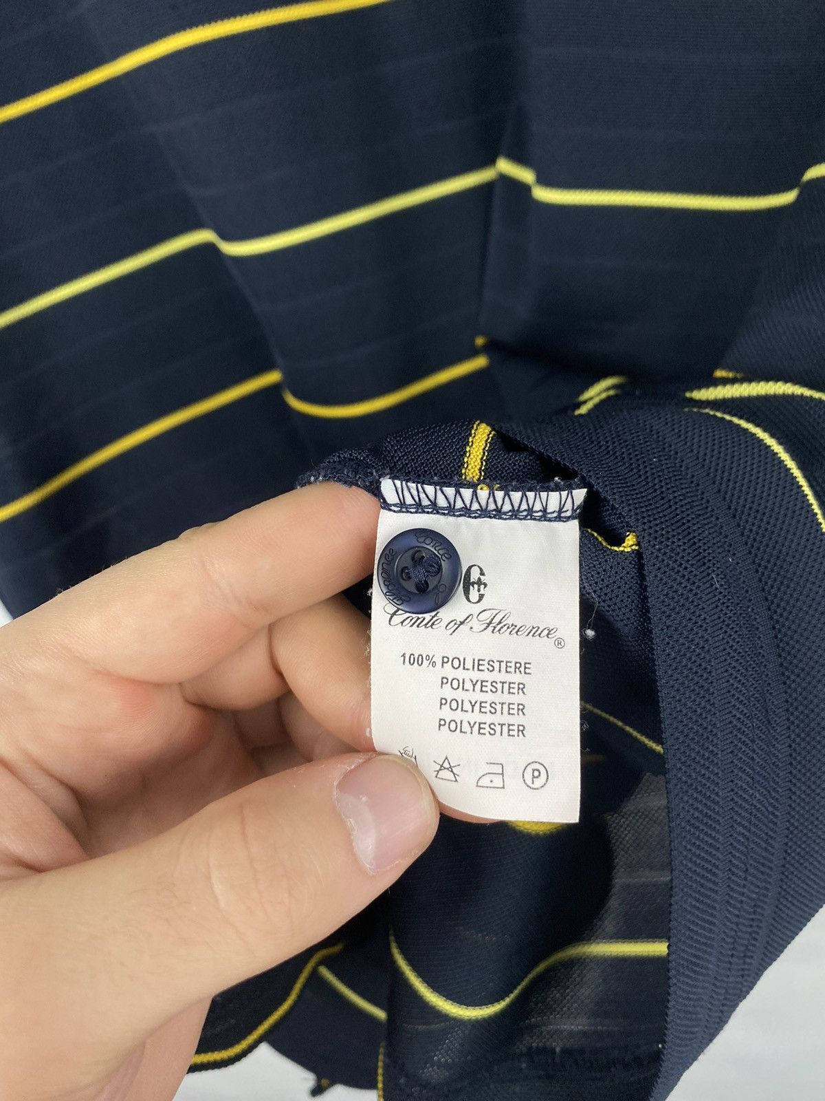 Conte of Florence 🇮🇹 Vintage 90s Conte Of Florence Polo T-Shirt Y2K Rare Retro Size US L / EU 52-54 / 3 - 7 Thumbnail