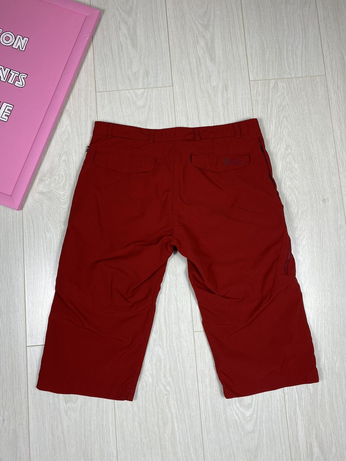 Fjallraven × Vintage Fjallraven Red Long Shorts Size 28" / US 6 / IT 42 - 11 Thumbnail