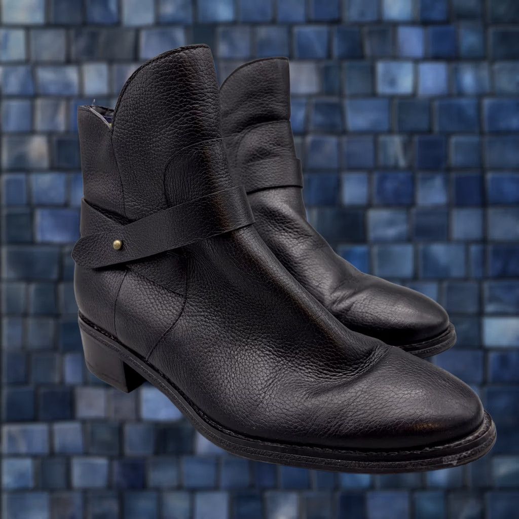 Cole Haan Cole Haan Womens 8 Black Grand 360 Leather Ankle Strap Zip Booties Size US 8 / IT 38 - 1 Thumbnail