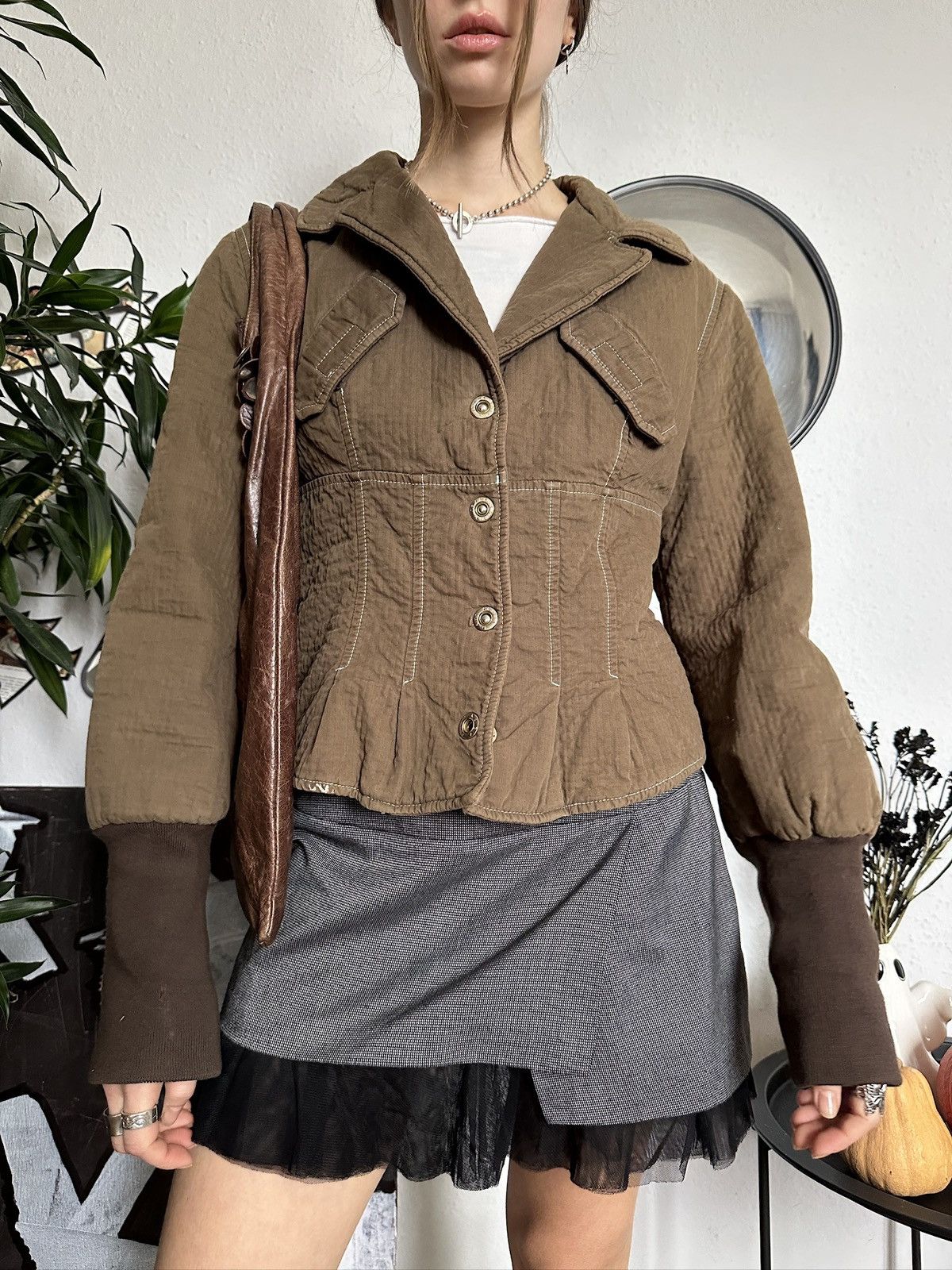 Krizia Uomo Krizia jeans Contrast Stitch Silhouette Padded Jacket Size M / US 6-8 / IT 42-44 - 2 Thumbnail