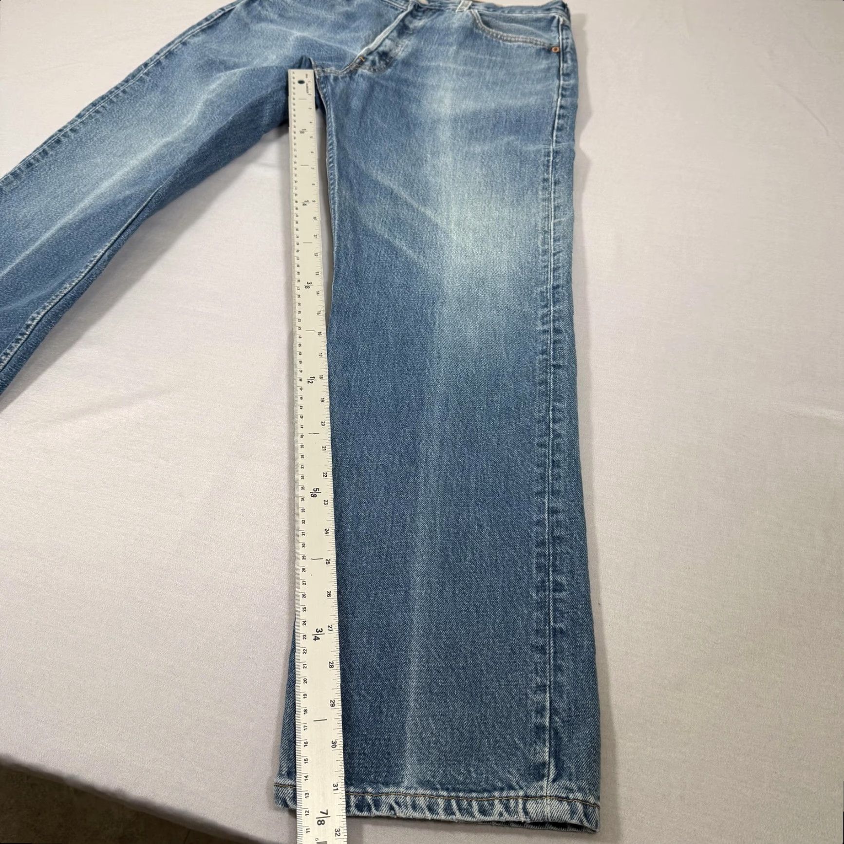 Levi's VINTAGE Levi's 501 Jeans Men 34x32 Blue Denim Pants Straight 90s United States Regular Fit 5-Pocket Size US 34 / EU 50 - 5 Thumbnail