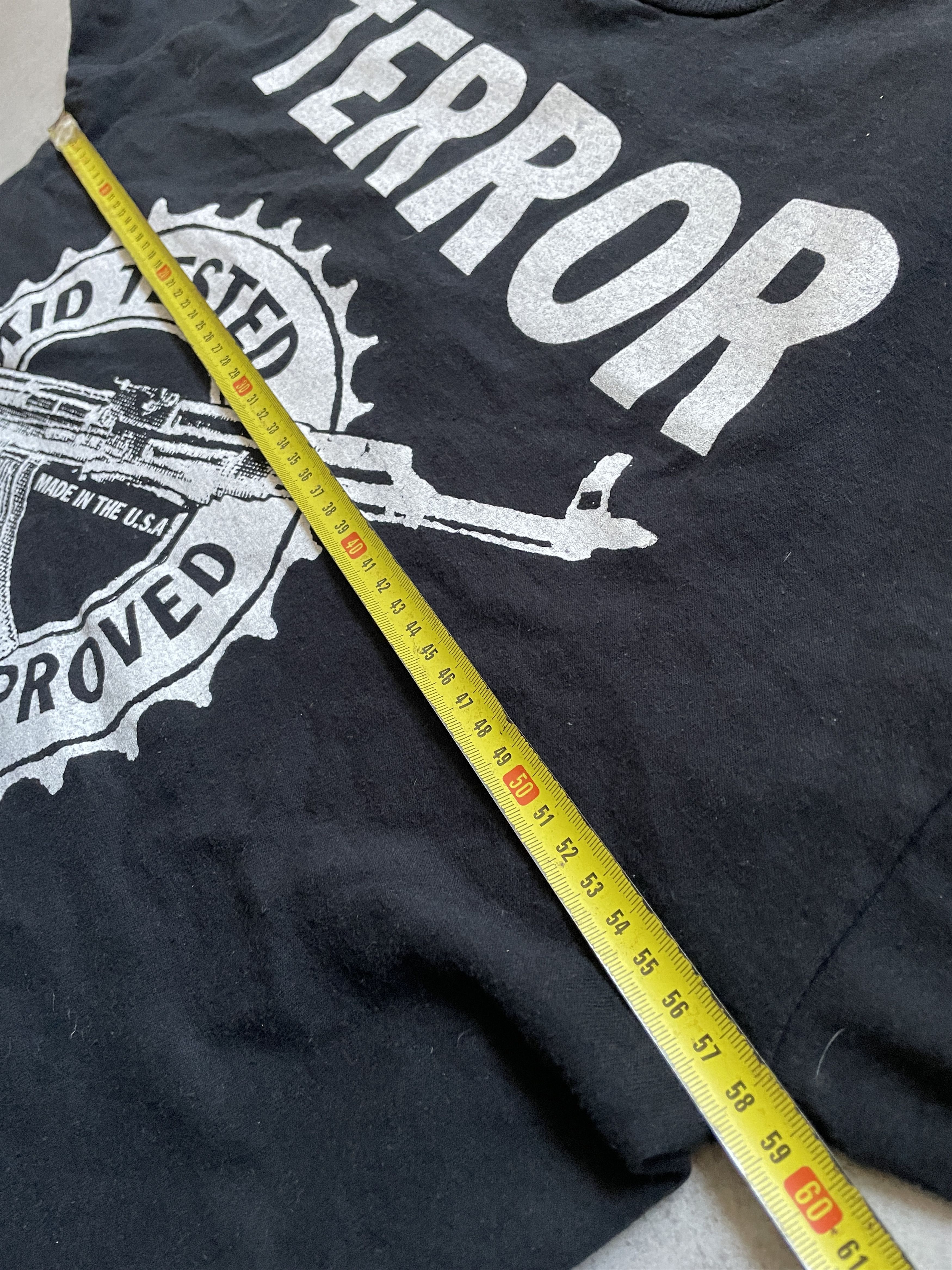Vintage VINTAGE 1989 TERROR WORLDWIDE BLACK CROPPED LONGSLEEVE Size US XL / EU 56 / 4 - 6 Thumbnail