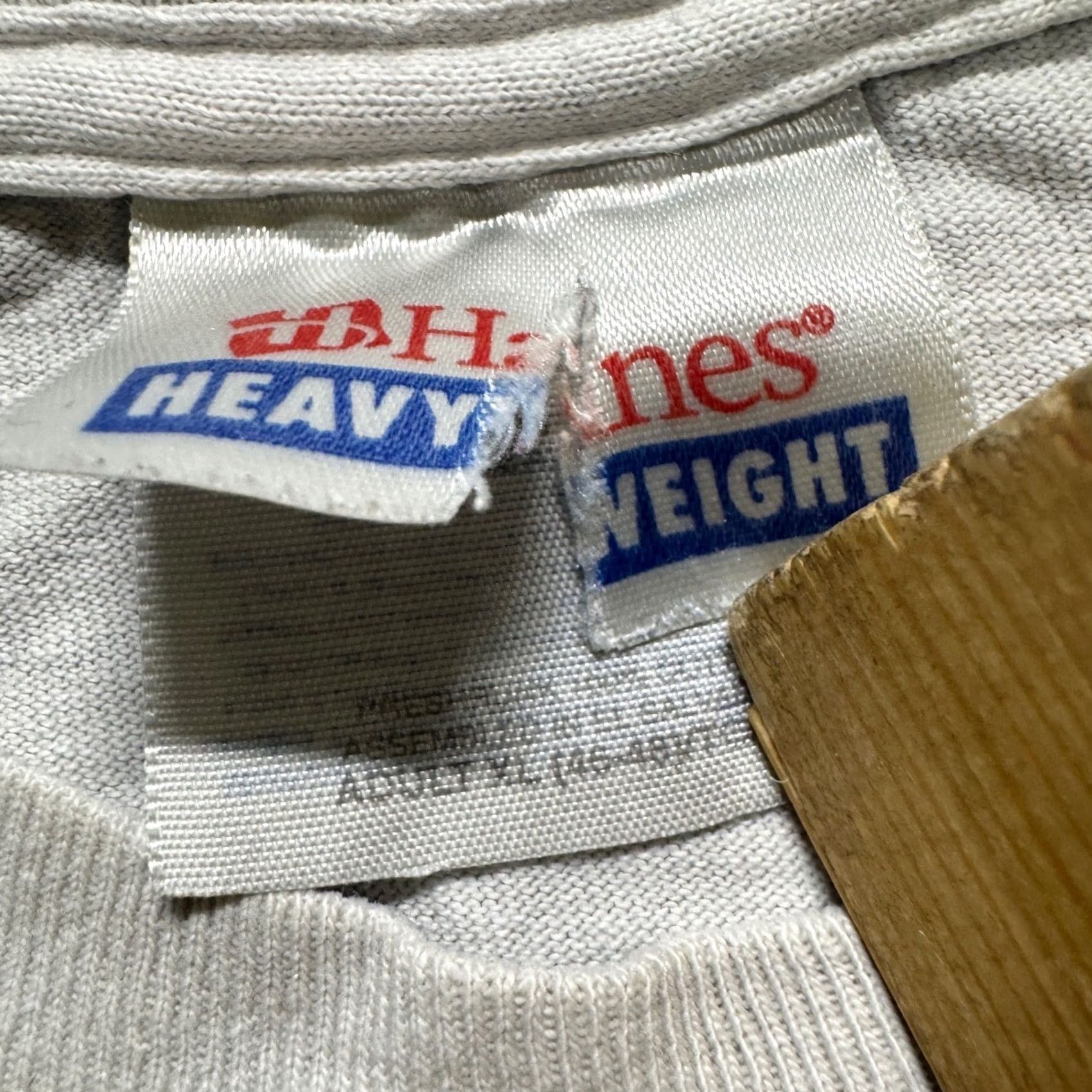 Hanes Hanes T-shirt Men XL White 100% Cotton Distressed Stained Houston Texas Hanes White Distressed Mens XL White Size US XL / EU 56 / 4 - 3 Thumbnail