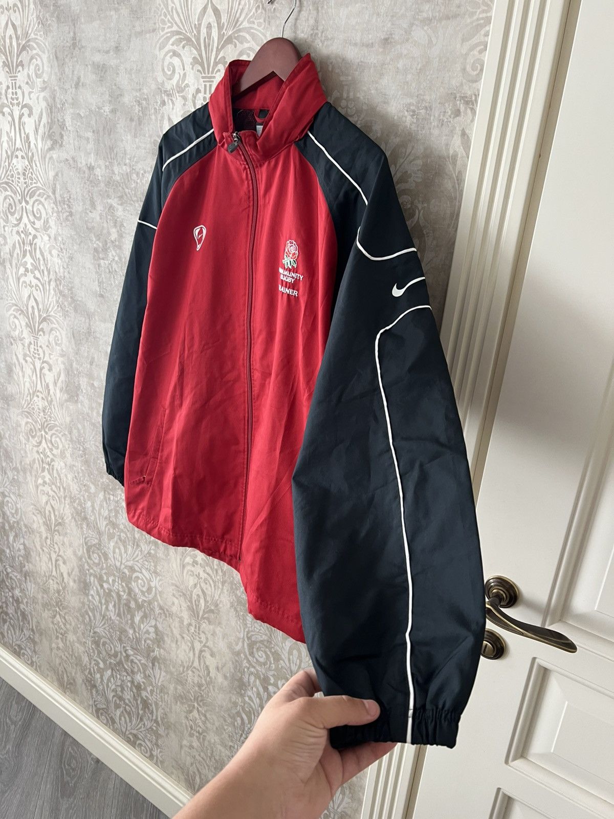 Nike Vintage Nike Community Rugby Trainer Jacket nylon Size US L / EU 52-54 / 3 - 9 Thumbnail
