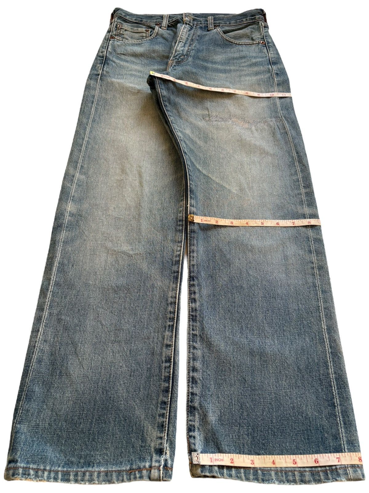 Levi's Vintage 80s Levis 502XX Big E Selvedge Mud Wash Loose Jeans Size US 29 - 15 Thumbnail
