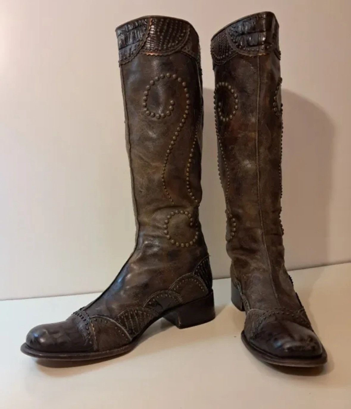 Other El Dantes ocher Boots – Size EU 41 – Genuine Leather Size US 10 / IT 40 - 2 Thumbnail