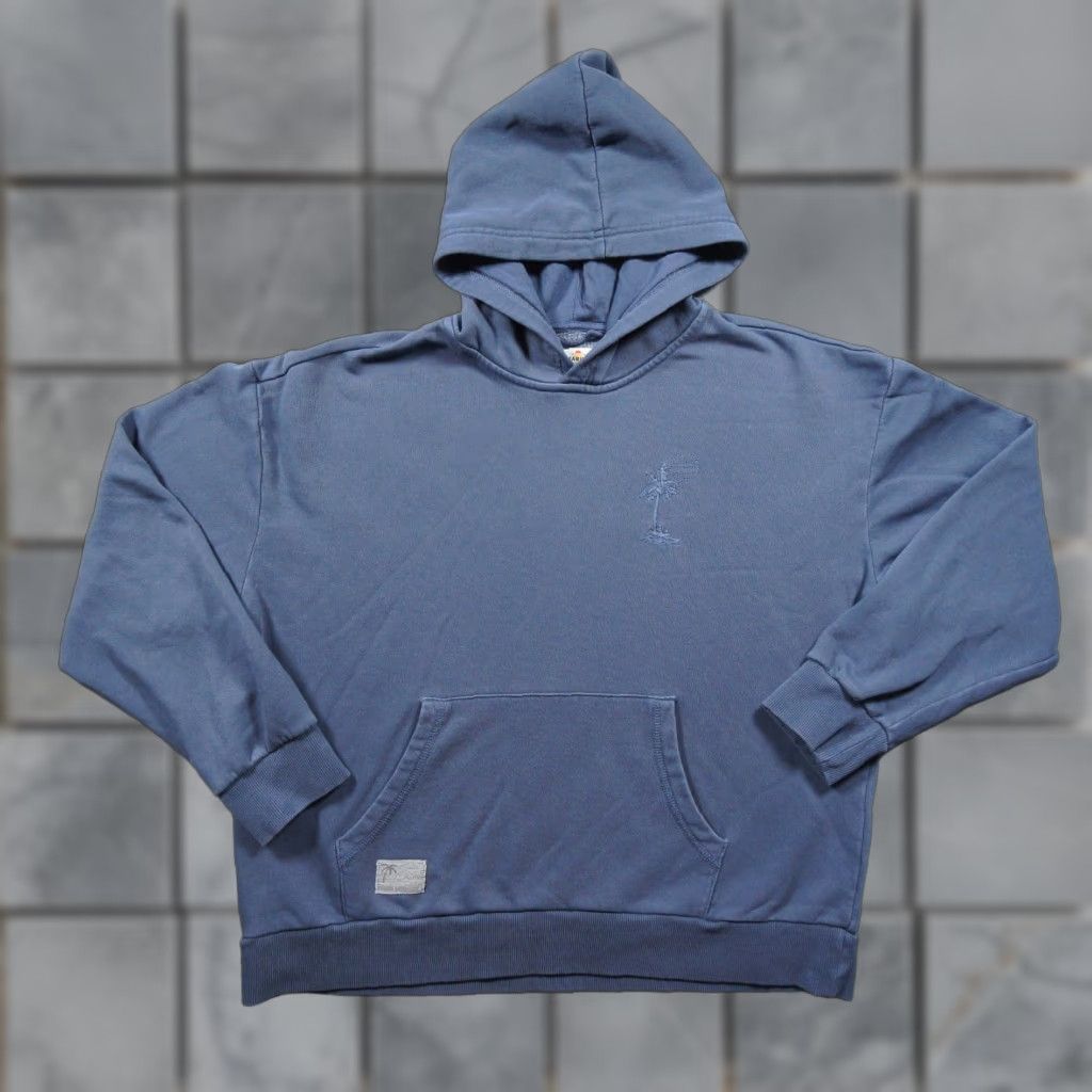 Marine Layer Marine Layer Hoodie Mens Large Blue Pullover Fleece Sweatshirt Cotton Polyester Regular Logo Outdoors All Seasons Adult Size US L / EU 52-54 / 3 - 1 Thumbnail