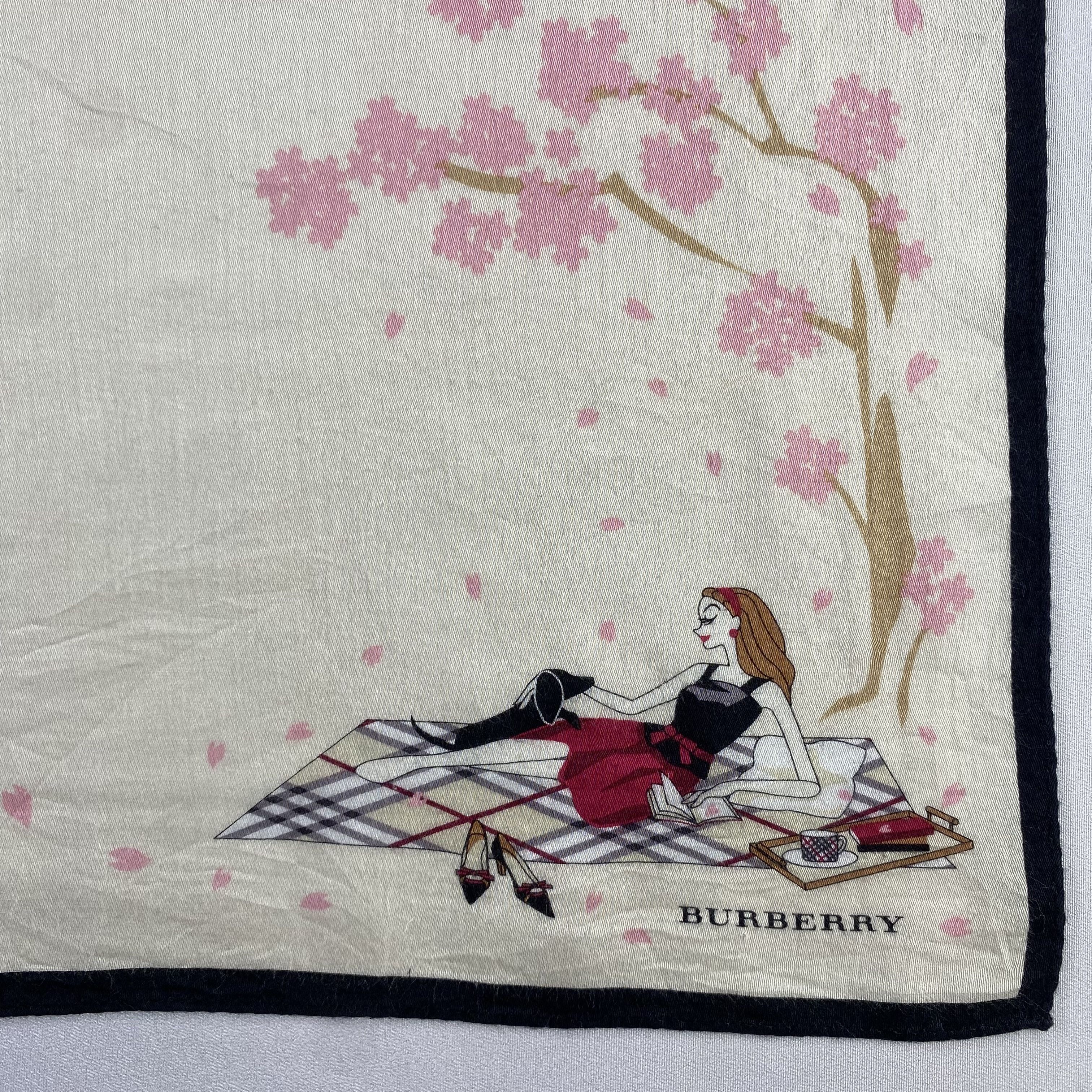 Burberry × Vintage Burberry Handkerchief / Neckerchief / Bandana-P1354 Size ONE SIZE - 3 Thumbnail