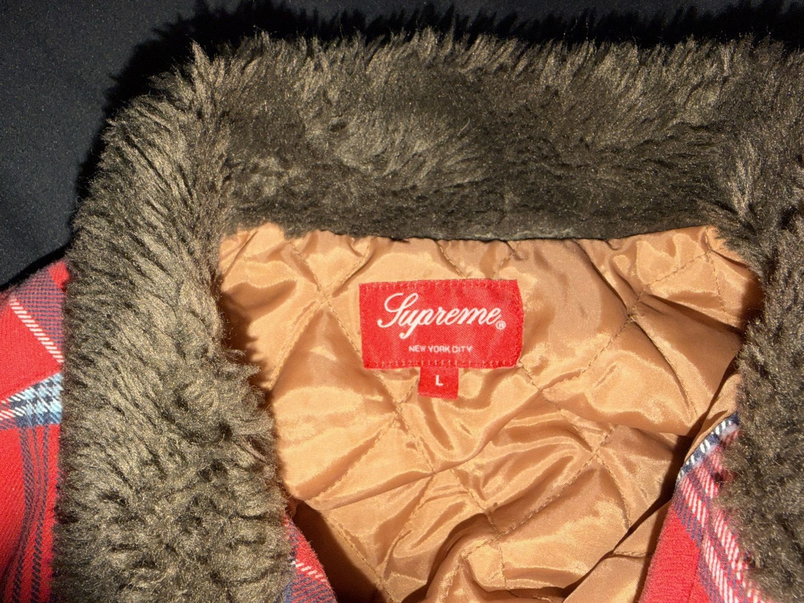 Other Supreme Faux Fur Collar Flannel Shirt Size US L / EU 52-54 / 3 - 2 Thumbnail
