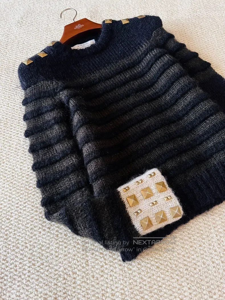 Givenchy Givenchy Star-studded Sweet and Cool Style Crewneck Stripe Size US XS / EU 42 / 0 - 5 Thumbnail