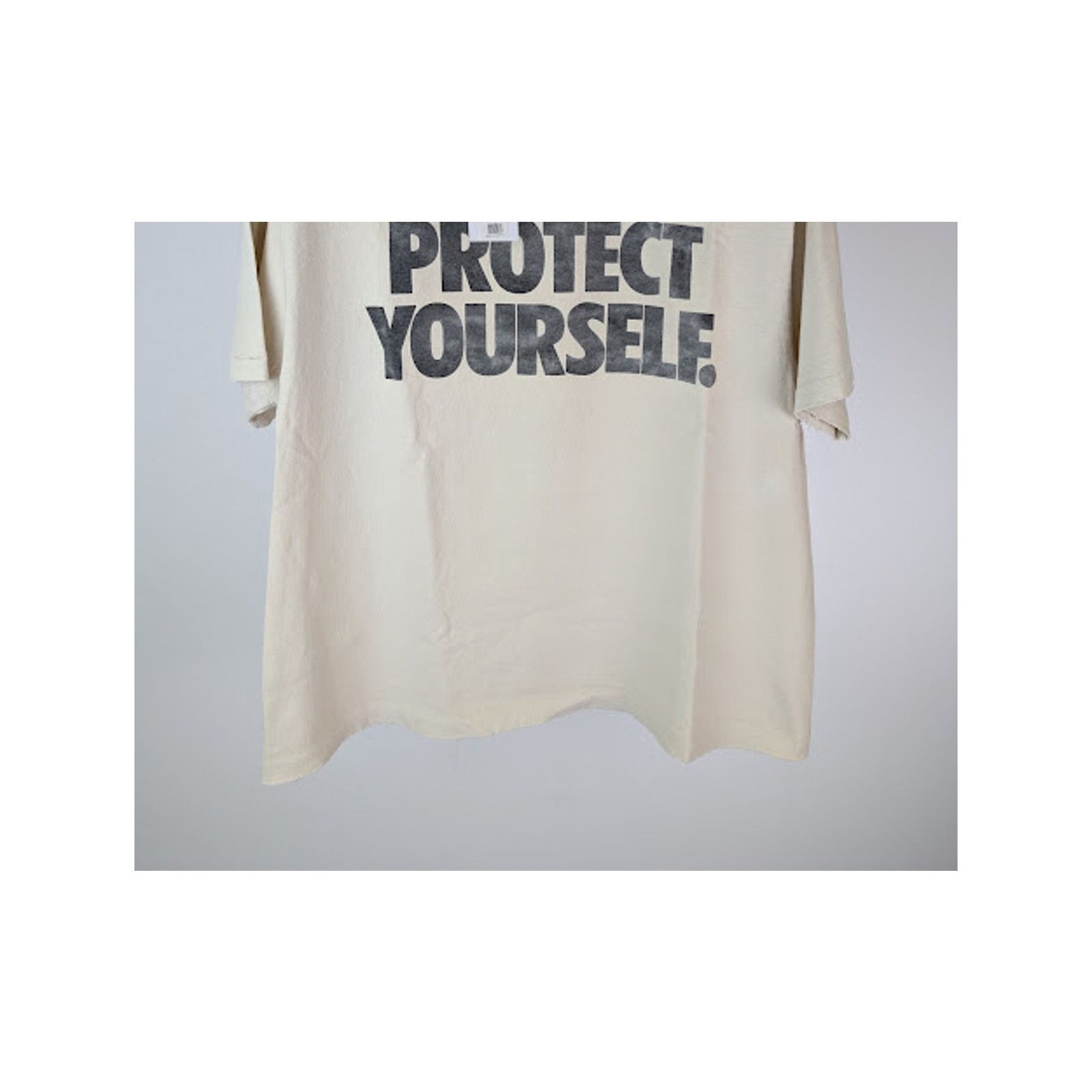 Gallery Dept. o1rshd1 Protect Yourself T-Shirt in Archival White Size US XL / EU 56 / 4 - 2 Thumbnail