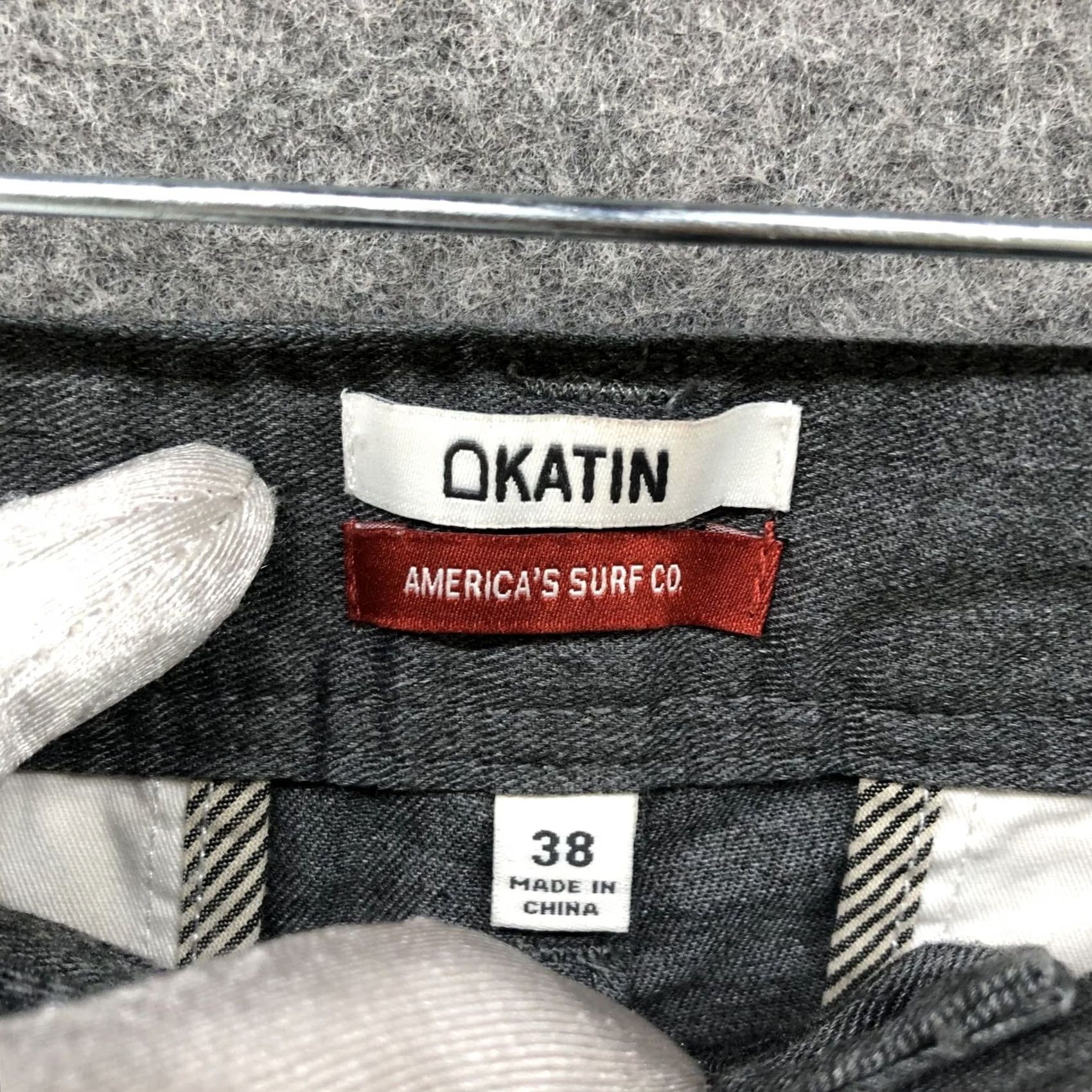 Katin KATIN Chino Shorts Mens Size 38 Gray Flat Front 8'' Inseam Surf Beach Size US 38 / EU 54 - 4 Thumbnail