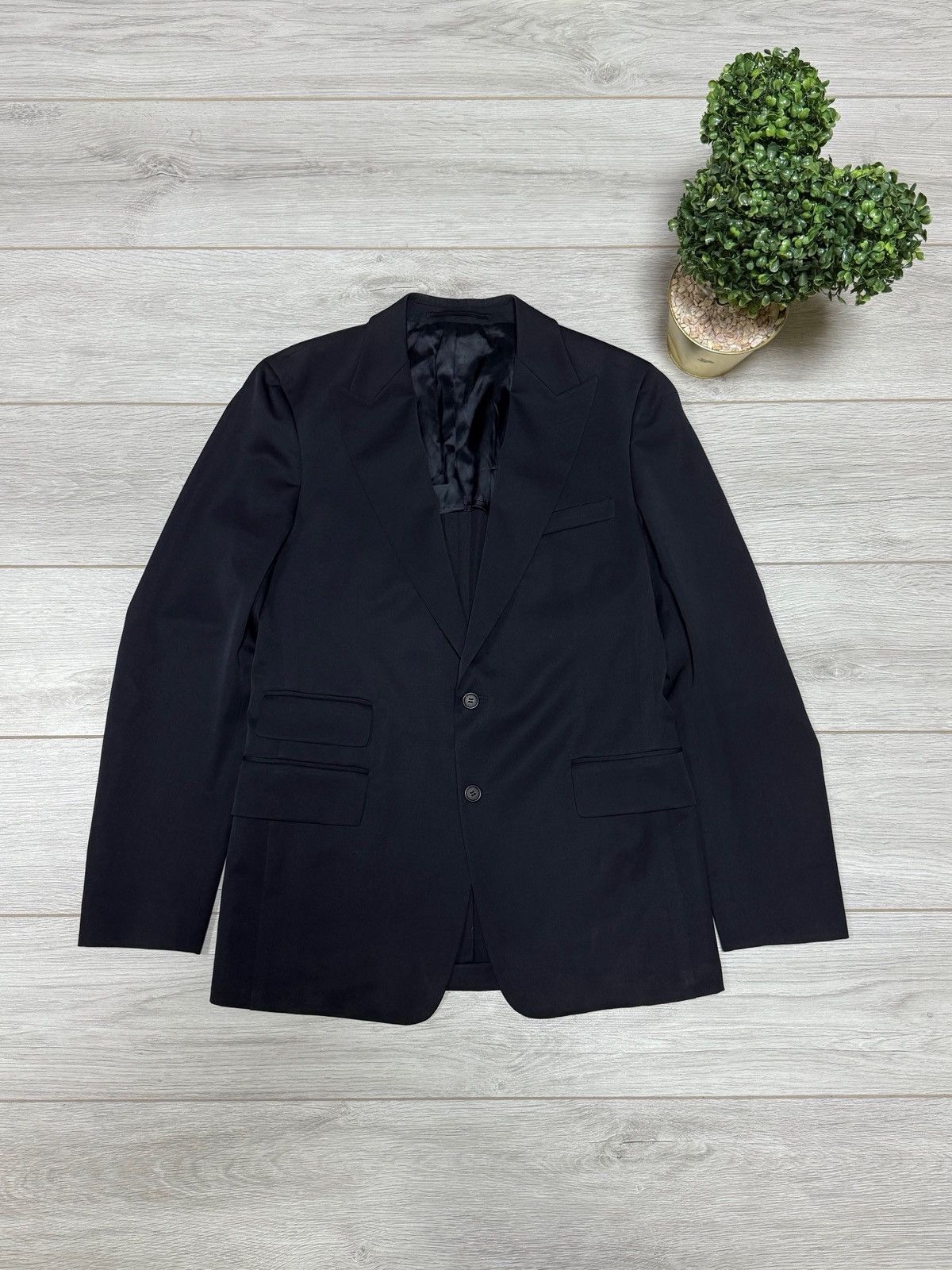 Prada Prada wool blazer two buttons single breasted tuxedo Size 52R - 3 Thumbnail