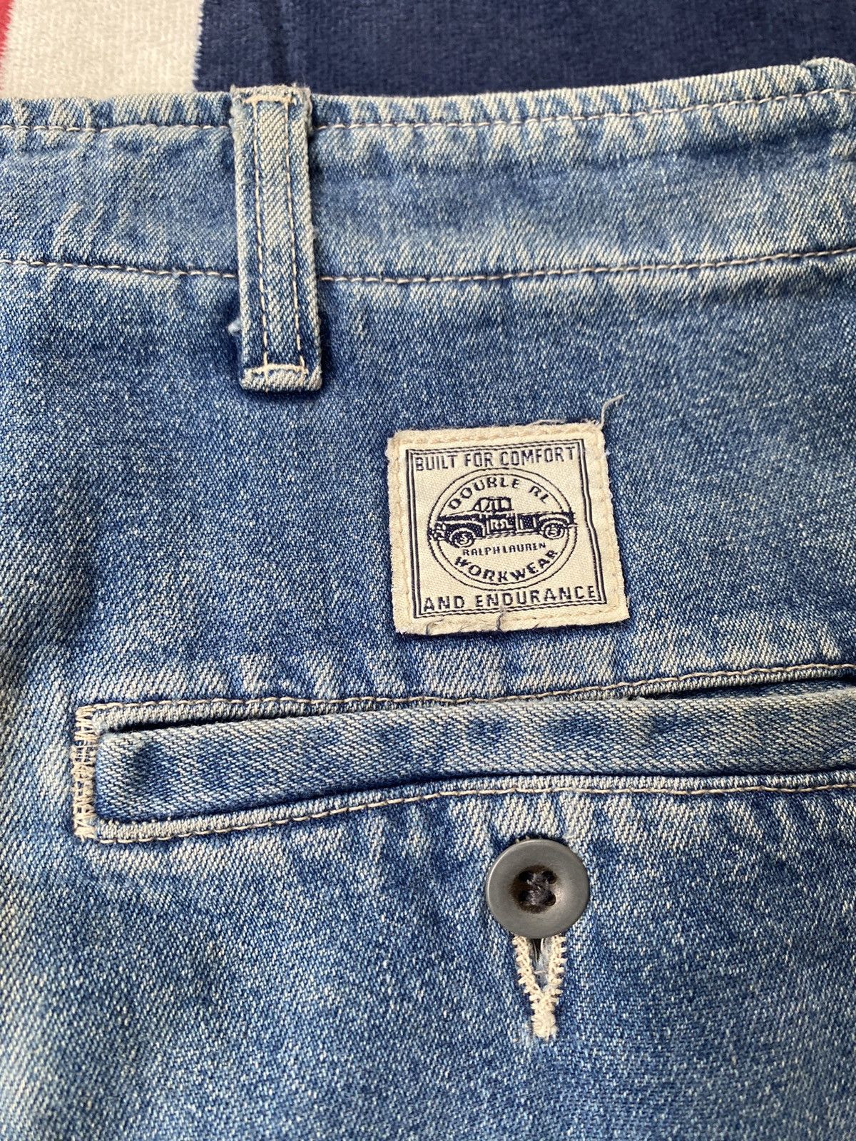 Polo Ralph Lauren × Vintage Polo Ralph Lauren Duble RL Vintage Cargo Denim Pants Size US 32 / EU 48 - 6 Thumbnail