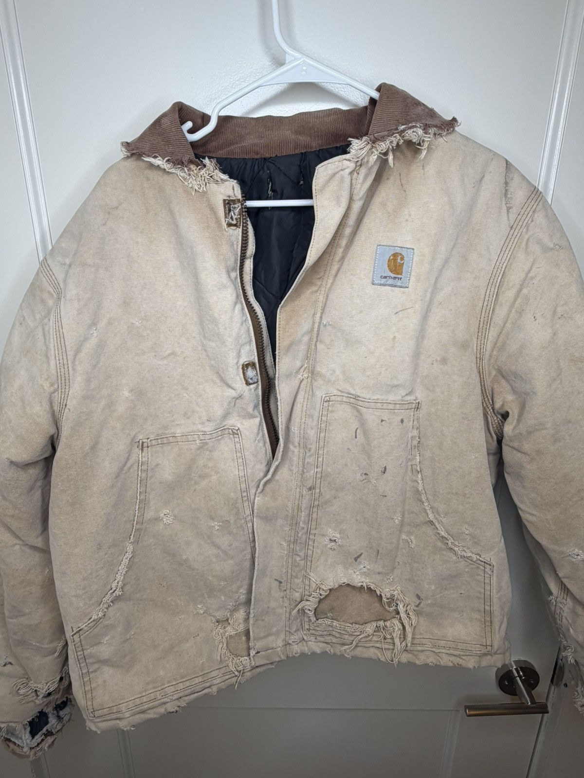 Carhartt Vintage Carhartt Men's Jacket Cream Duck Arctic Size Large Size US L / EU 52-54 / 3 - 1 Thumbnail